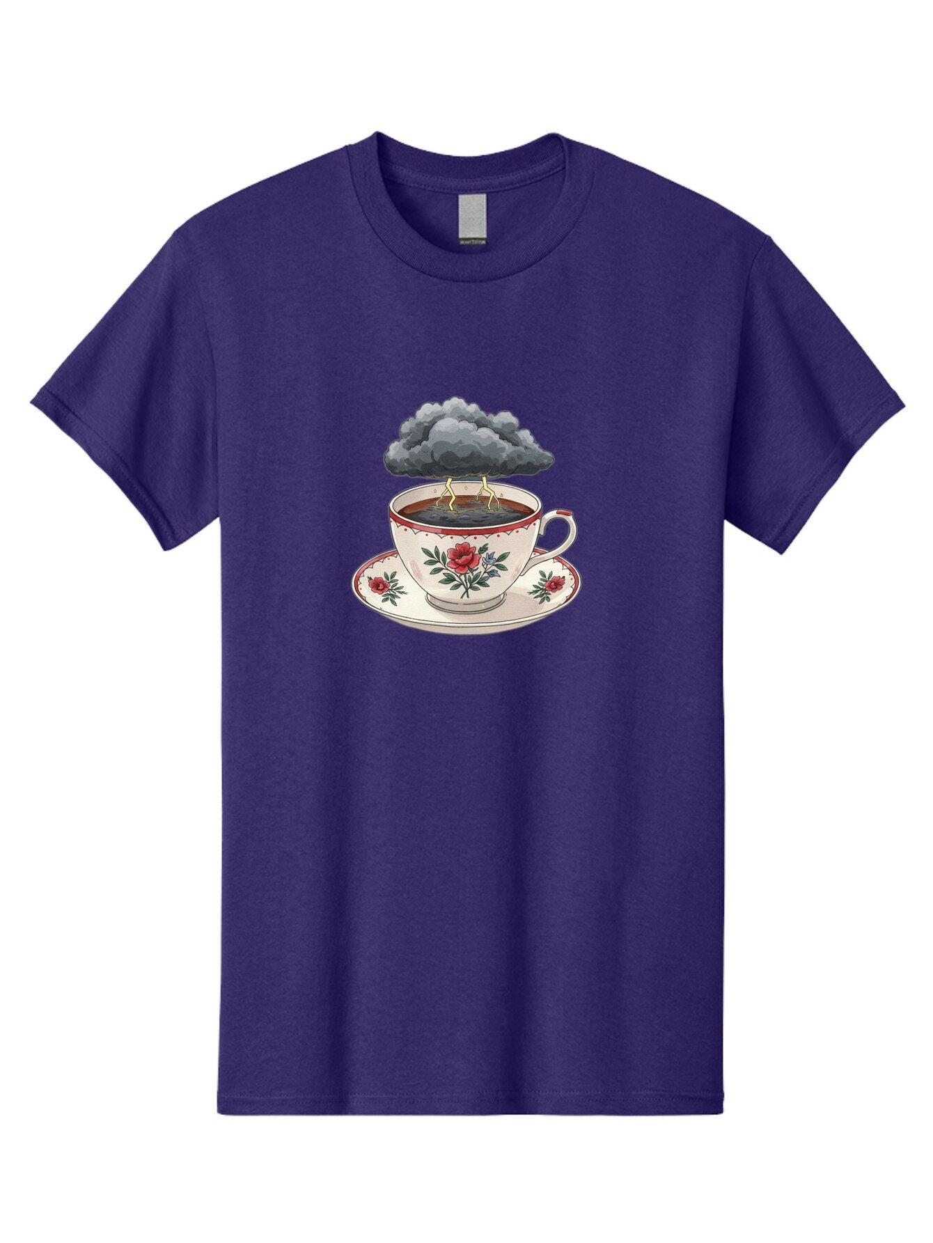 Cup-Of-Tea-With-Storm-Cloud Men'S Graphic Tee, 100% Cotton, Comfortable Casual Summer Wear, Machine Washable, Vintage Camera, Old Camera, Antique Camera, Black Camera, Classic Photography, Photography Equipment, Nostalgic Device, Film Camera, Bao314 12