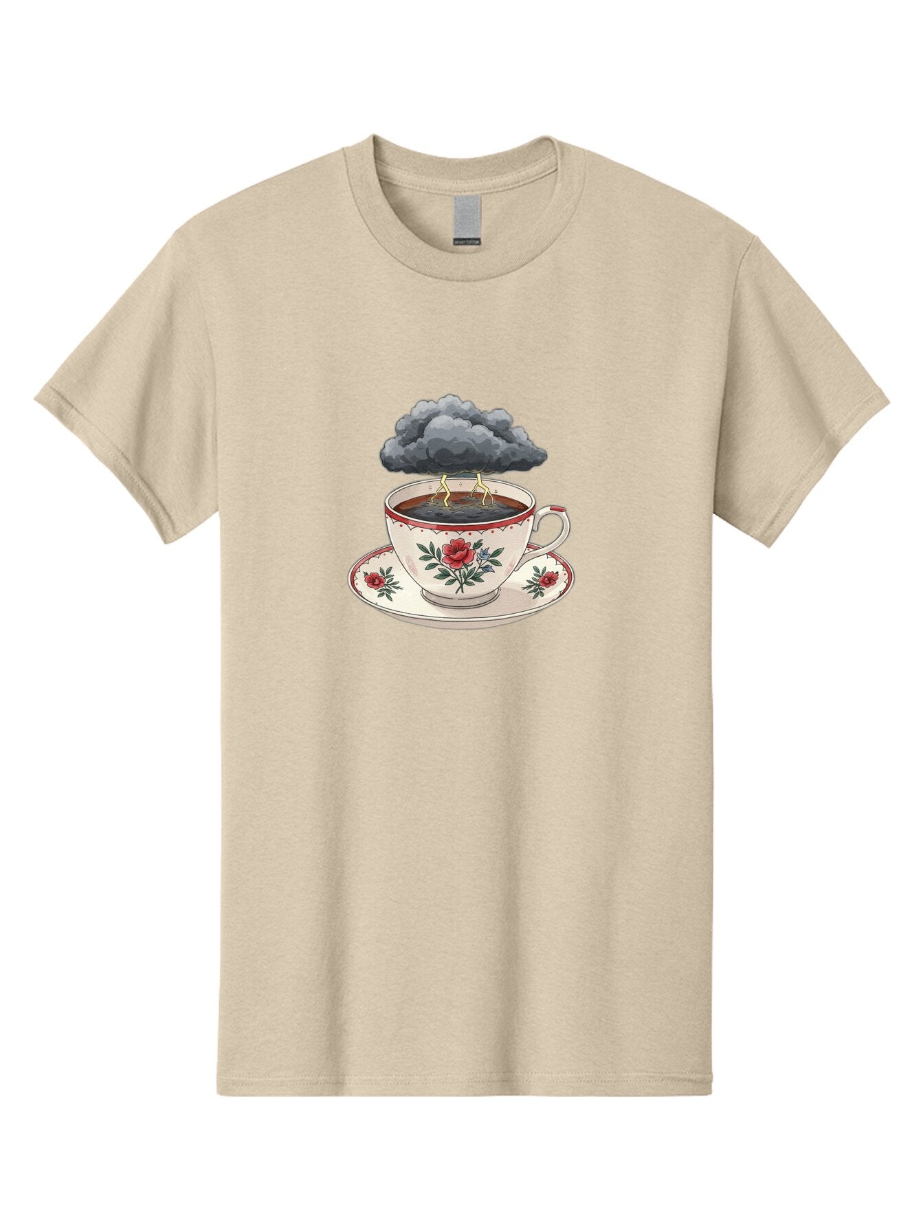 Cup-Of-Tea-With-Storm-Cloud Men'S Graphic Tee, 100% Cotton, Comfortable Casual Summer Wear, Machine Washable, Vintage Camera, Old Camera, Antique Camera, Black Camera, Classic Photography, Photography Equipment, Nostalgic Device, Film Camera, Bao314 6