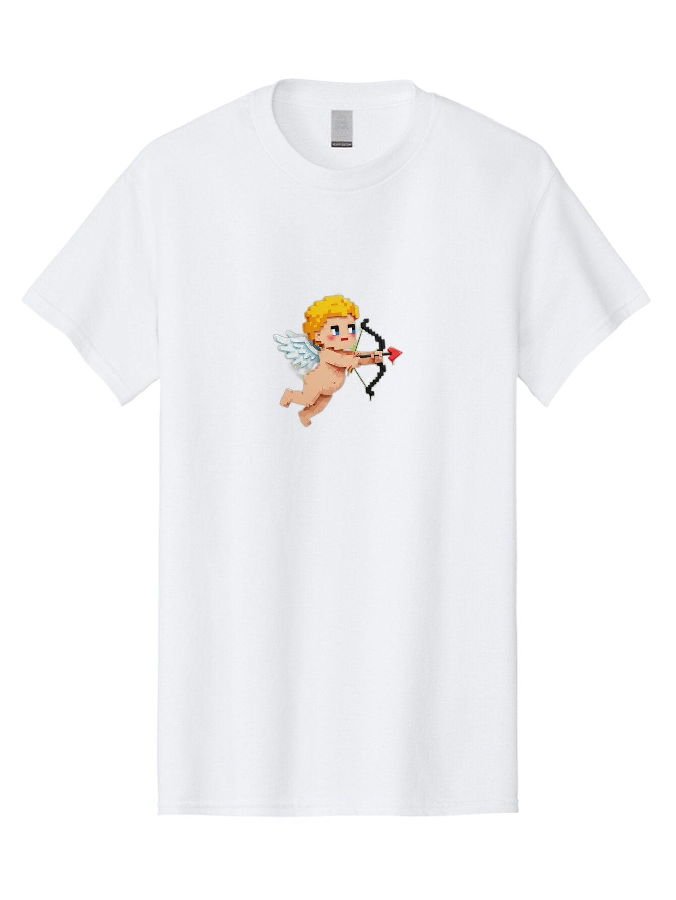 Cupid-Pixel-Art Men'S Graphic Tee, 100% Cotton, Comfortable Casual Summer Wear, Machine Washable, Vintage Camera, Old Camera, Antique Camera, Black Camera, Classic Photography, Photography Equipment, Nostalgic Device, Film Camera, Camera Art Bao321 6