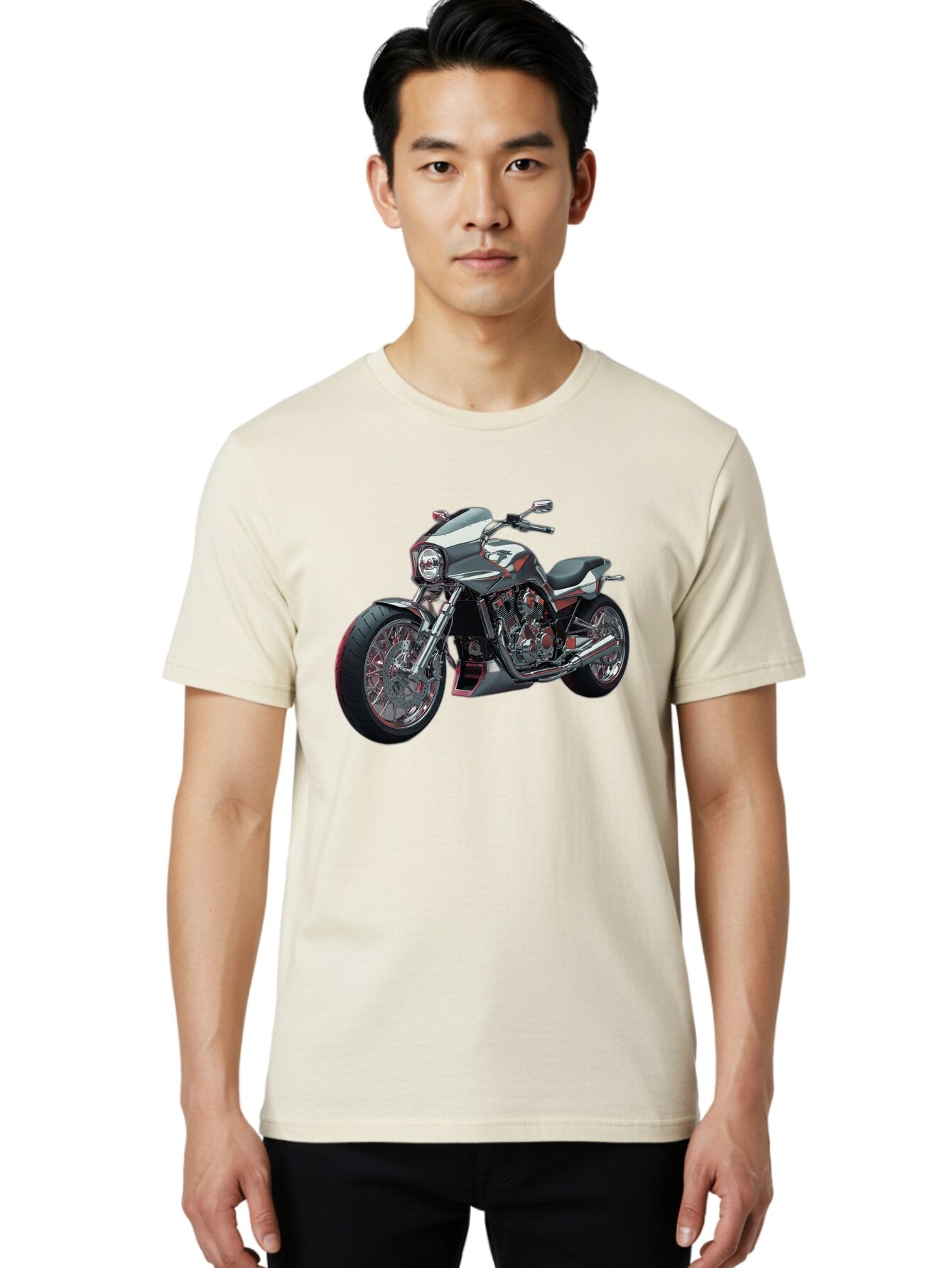 Custom-Motorcycle Men'S Graphic Tee, 100% Cotton, Comfortable Casual Summer Wear, Machine Washable, Vintage Camera, Old Camera, Antique Camera, Black Camera, Classic Photography, Photography Equipment, Nostalgic Device, Film Camera, Camera Art Bao324 22