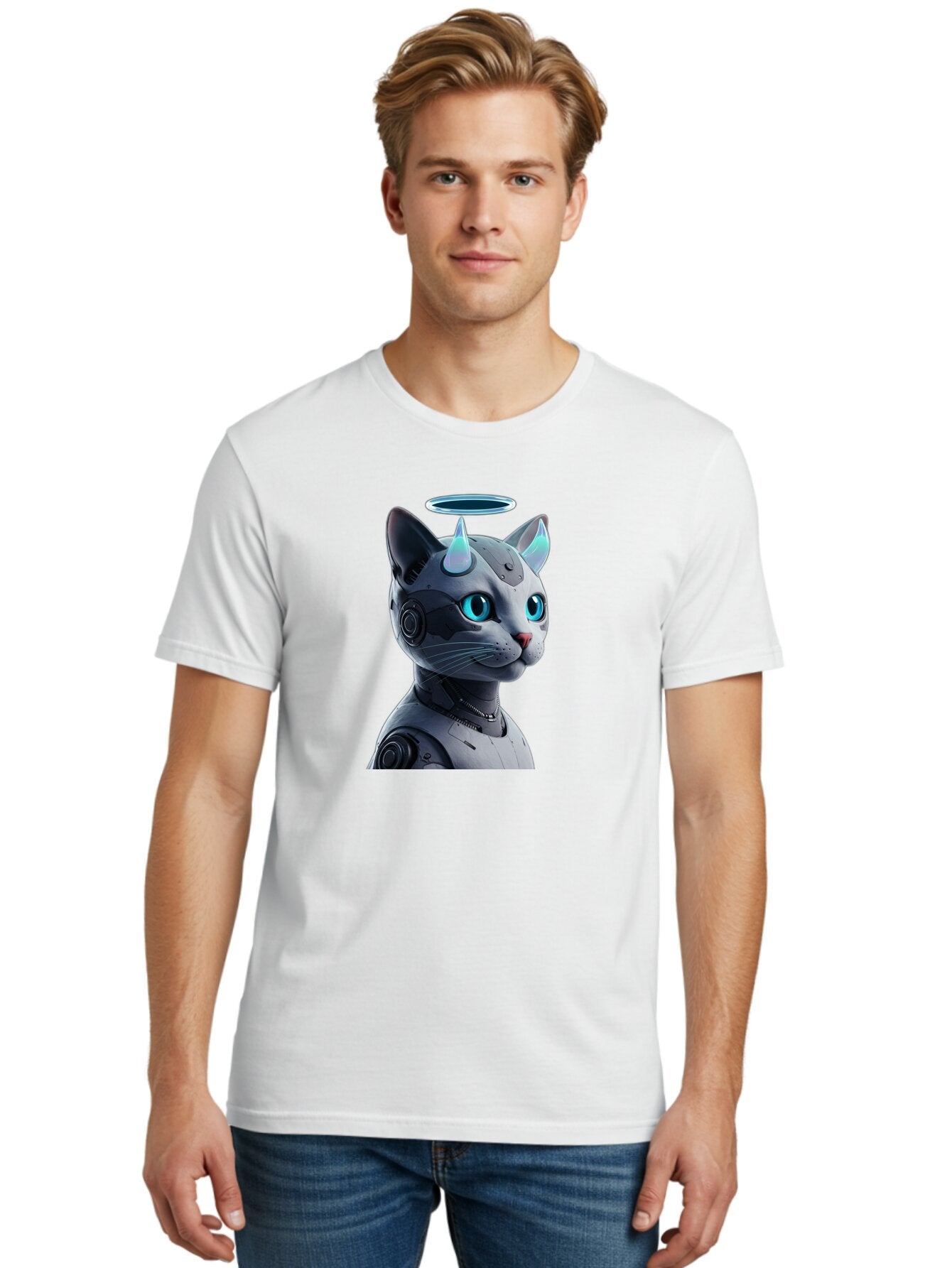 Cyborg-Cat Men'S Graphic Tee, 100% Cotton, Comfortable Casual Summer Wear, Machine Washable, Vintage Camera, Old Camera, Antique Camera, Black Camera, Classic Photography, Photography Equipment, Nostalgic Device, Film Camera, Camera Art Bao326 20