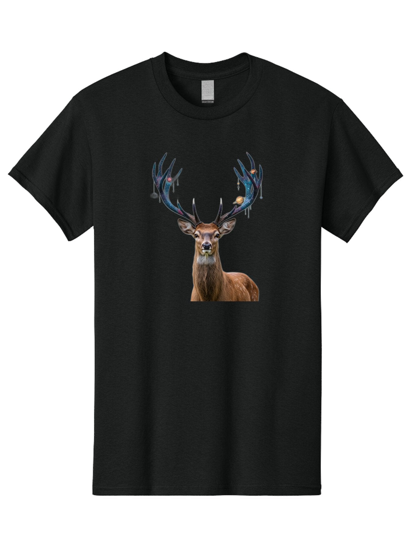 Deer-With-Space-Antlers Men'S Graphic Tee, 100% Cotton, Comfortable Casual Summer Wear, Machine Washable, Vintage Camera, Old Camera, Antique Camera, Black Camera, Classic Photography, Photography Equipment, Nostalgic Device, Film Camera, Bao336 14