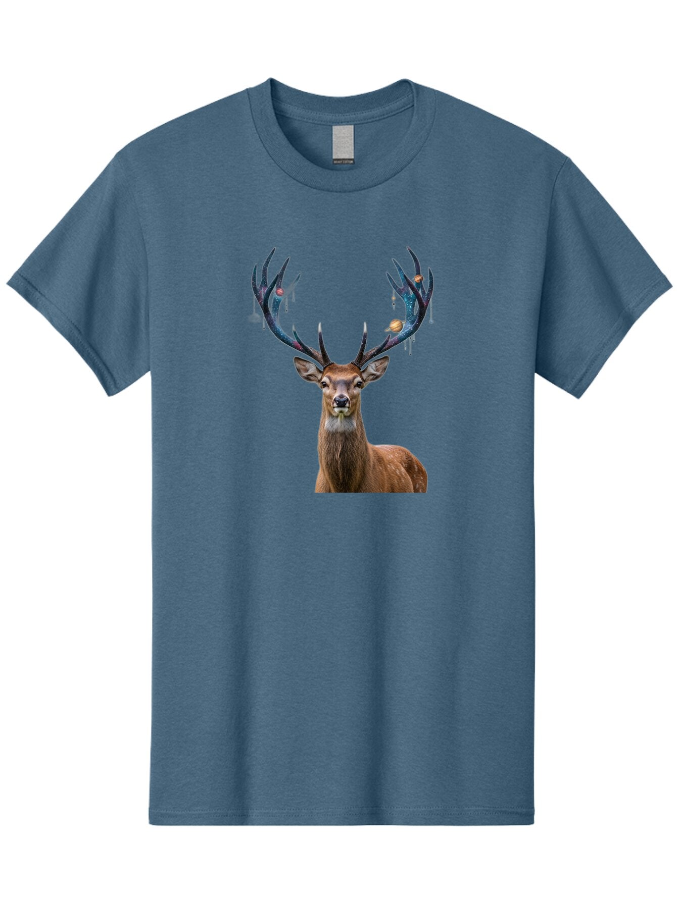 Deer-With-Space-Antlers Men'S Graphic Tee, 100% Cotton, Comfortable Casual Summer Wear, Machine Washable, Vintage Camera, Old Camera, Antique Camera, Black Camera, Classic Photography, Photography Equipment, Nostalgic Device, Film Camera, Bao336 9
