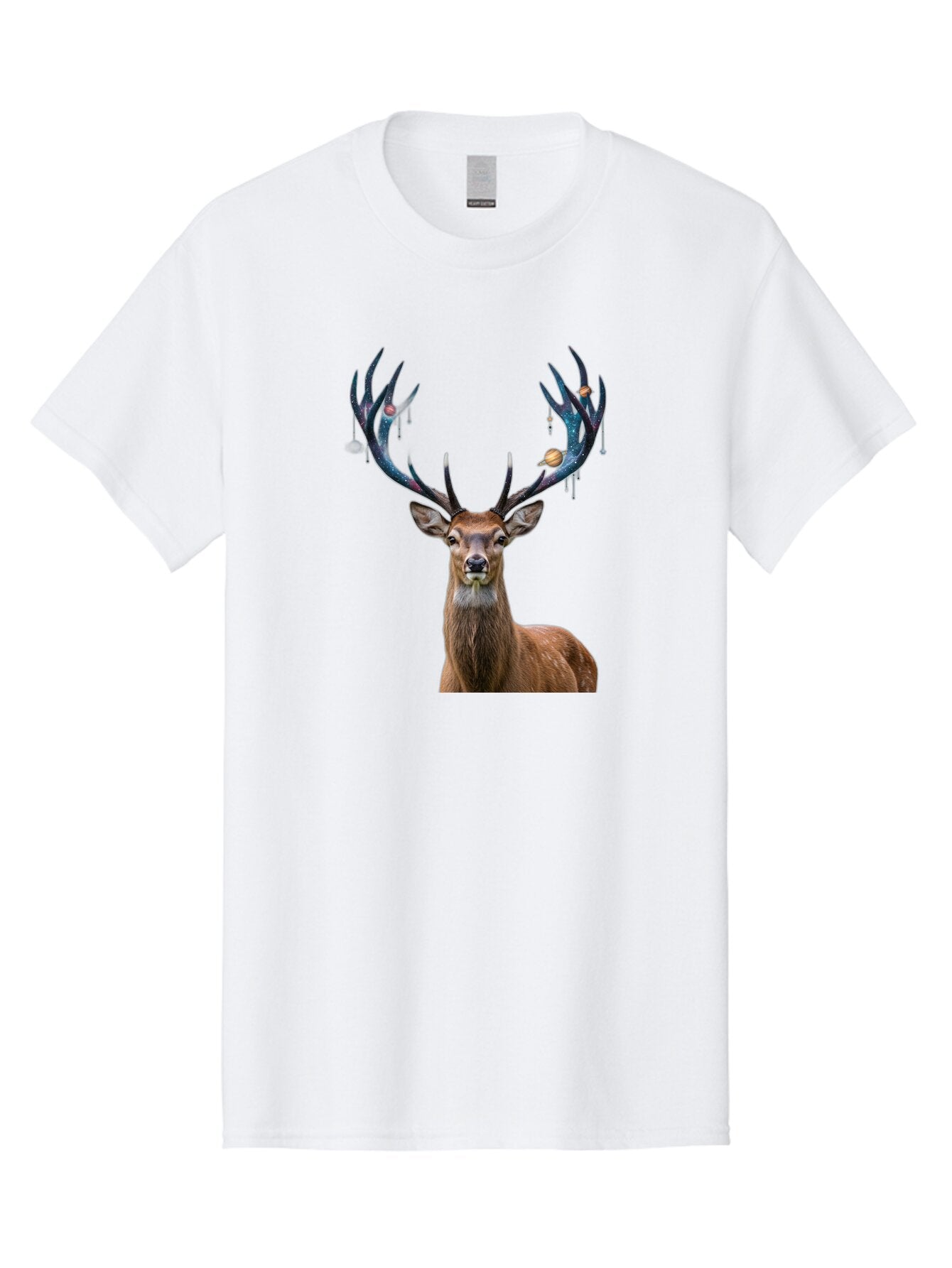 Deer-With-Space-Antlers Men'S Graphic Tee, 100% Cotton, Comfortable Casual Summer Wear, Machine Washable, Vintage Camera, Old Camera, Antique Camera, Black Camera, Classic Photography, Photography Equipment, Nostalgic Device, Film Camera, Bao336 8