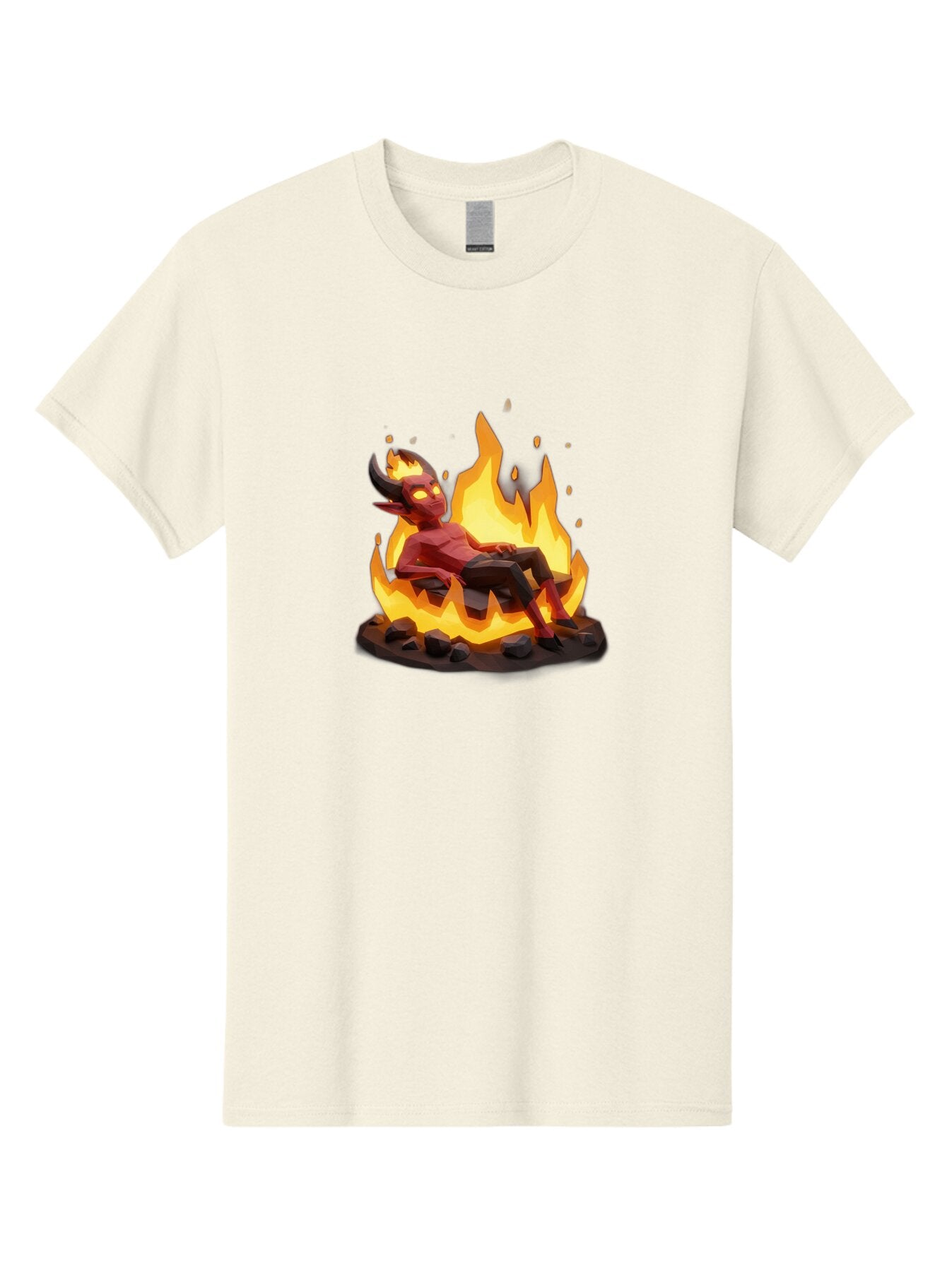 Demon-Relaxing-In-Flames Men'S Graphic Tee, 100% Cotton, Comfortable Casual Summer Wear, Machine Washable, Vintage Camera, Old Camera, Antique Camera, Black Camera, Classic Photography, Photography Equipment, Nostalgic Device, Film Camera, Bao338 9
