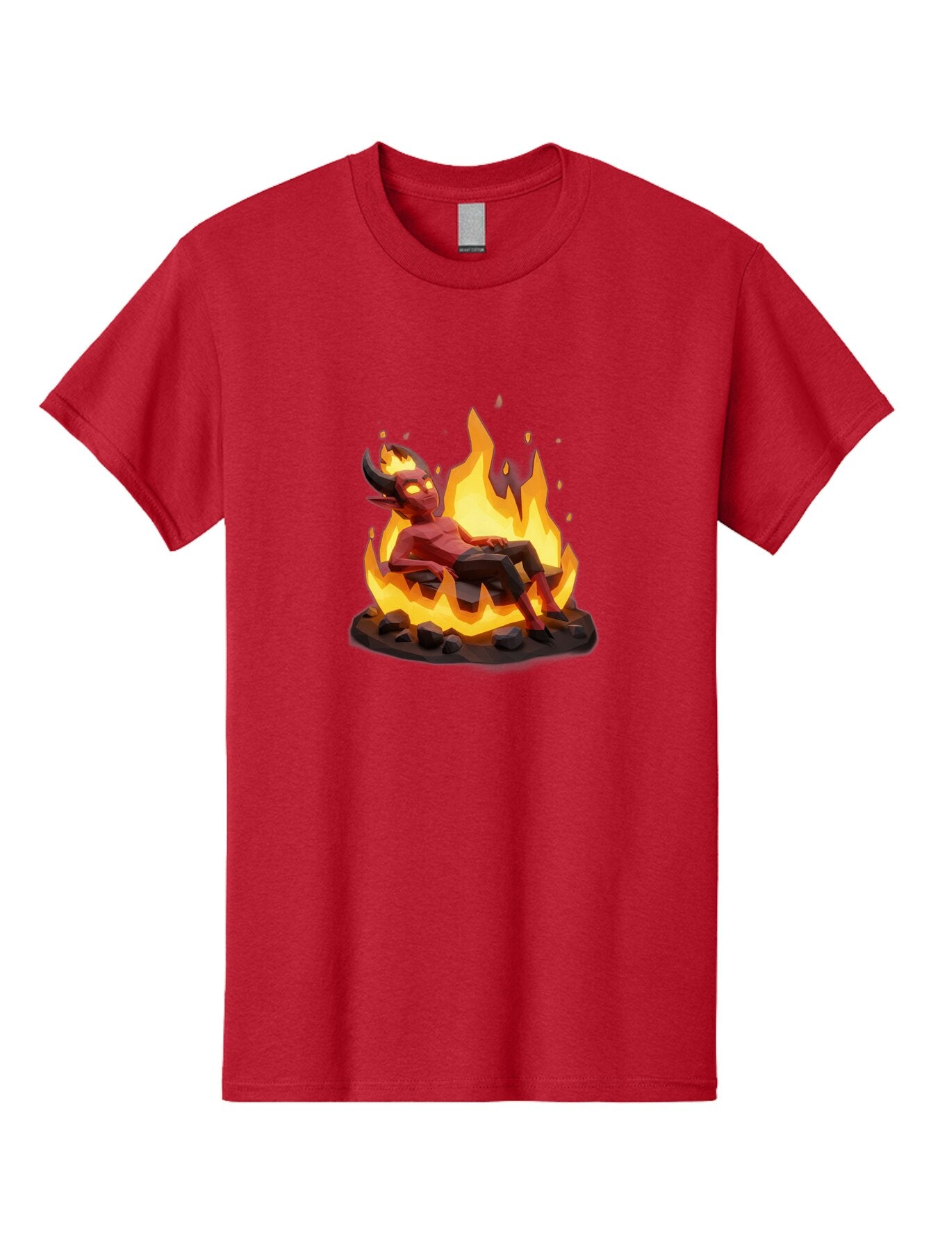 Demon-Relaxing-In-Flames Men'S Graphic Tee, 100% Cotton, Comfortable Casual Summer Wear, Machine Washable, Vintage Camera, Old Camera, Antique Camera, Black Camera, Classic Photography, Photography Equipment, Nostalgic Device, Film Camera, Bao338 15