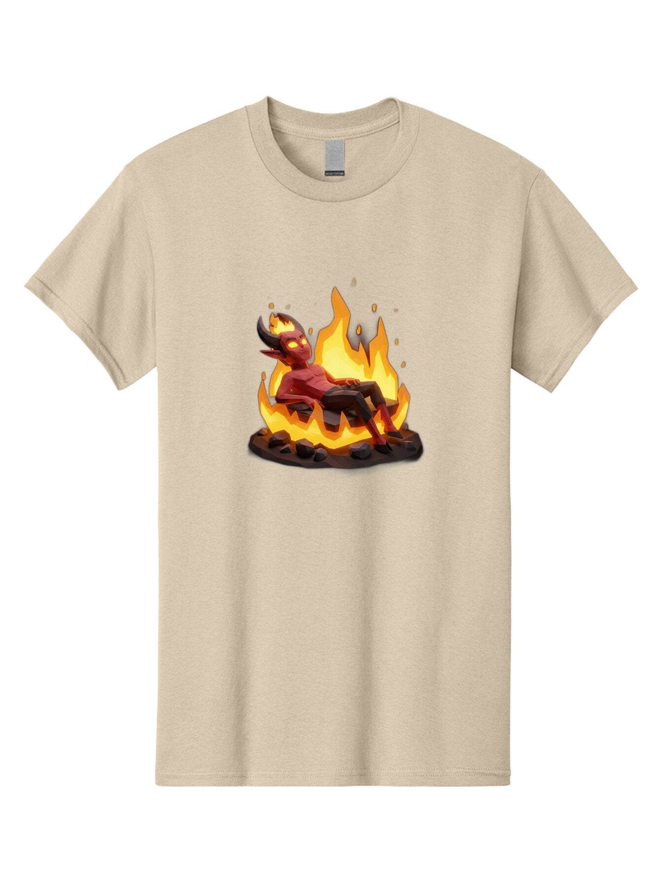 Demon-Relaxing-In-Flames Men'S Graphic Tee, 100% Cotton, Comfortable Casual Summer Wear, Machine Washable, Vintage Camera, Old Camera, Antique Camera, Black Camera, Classic Photography, Photography Equipment, Nostalgic Device, Film Camera, Bao338 10