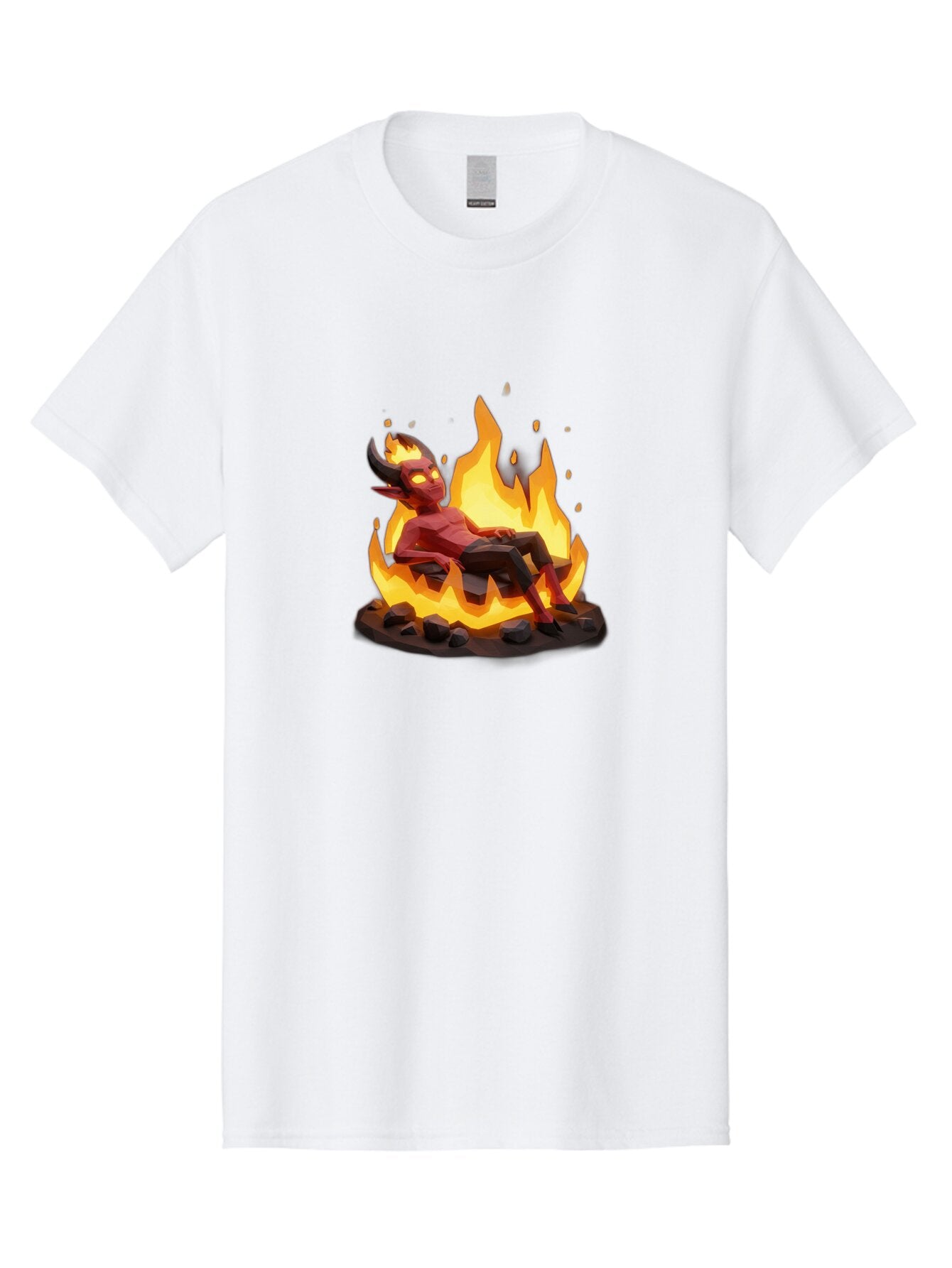 Demon-Relaxing-In-Flames Men'S Graphic Tee, 100% Cotton, Comfortable Casual Summer Wear, Machine Washable, Vintage Camera, Old Camera, Antique Camera, Black Camera, Classic Photography, Photography Equipment, Nostalgic Device, Film Camera, Bao338 14