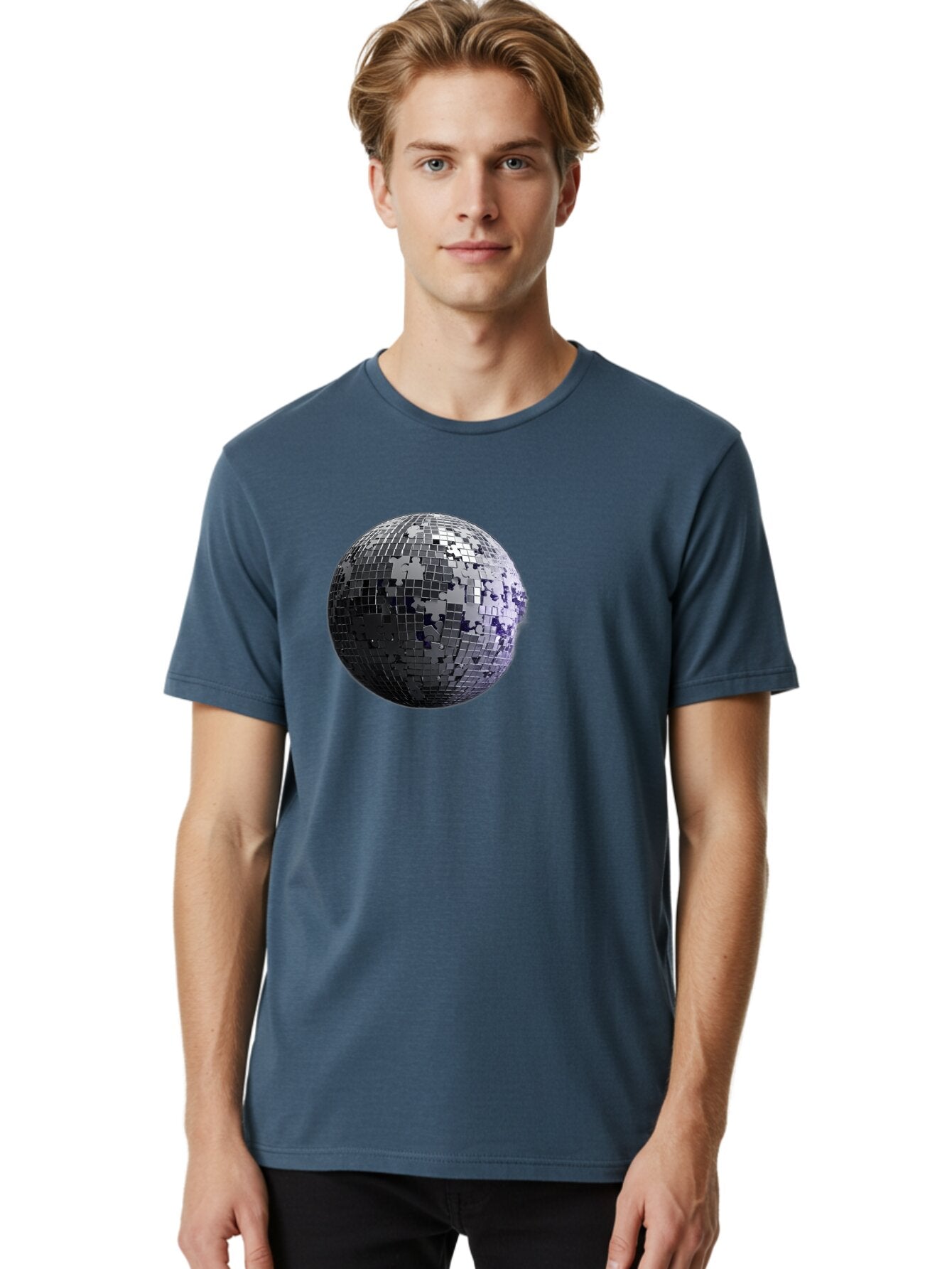 Disco-Ball-3 Men'S Graphic Tee, 100% Cotton, Comfortable Casual Summer Wear, Machine Washable, Vintage Camera, Old Camera, Antique Camera, Black Camera, Classic Photography, Photography Equipment, Nostalgic Device, Film Camera, Camera Art Bao347 23