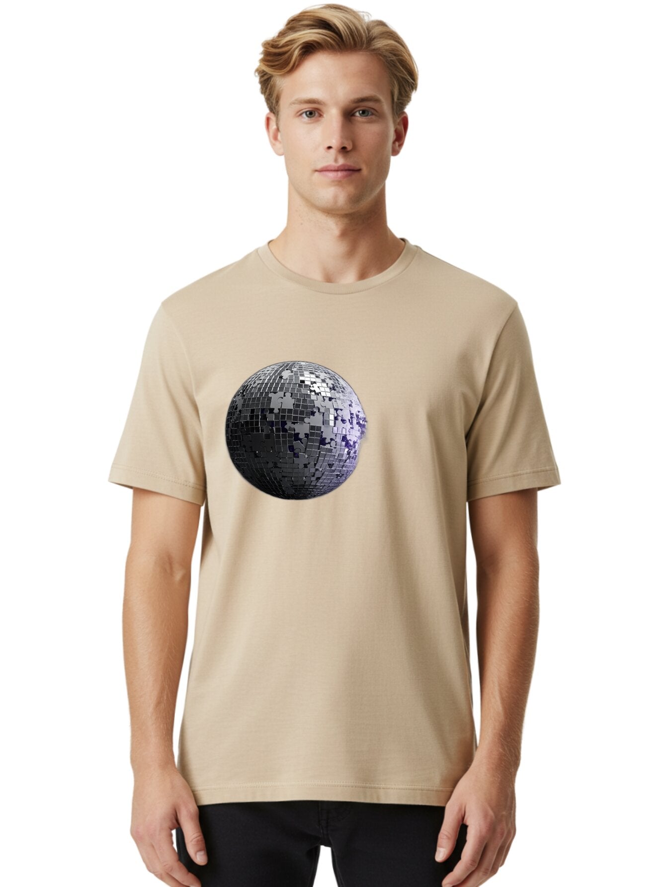 Disco-Ball-3 Men'S Graphic Tee, 100% Cotton, Comfortable Casual Summer Wear, Machine Washable, Vintage Camera, Old Camera, Antique Camera, Black Camera, Classic Photography, Photography Equipment, Nostalgic Device, Film Camera, Camera Art Bao347 22