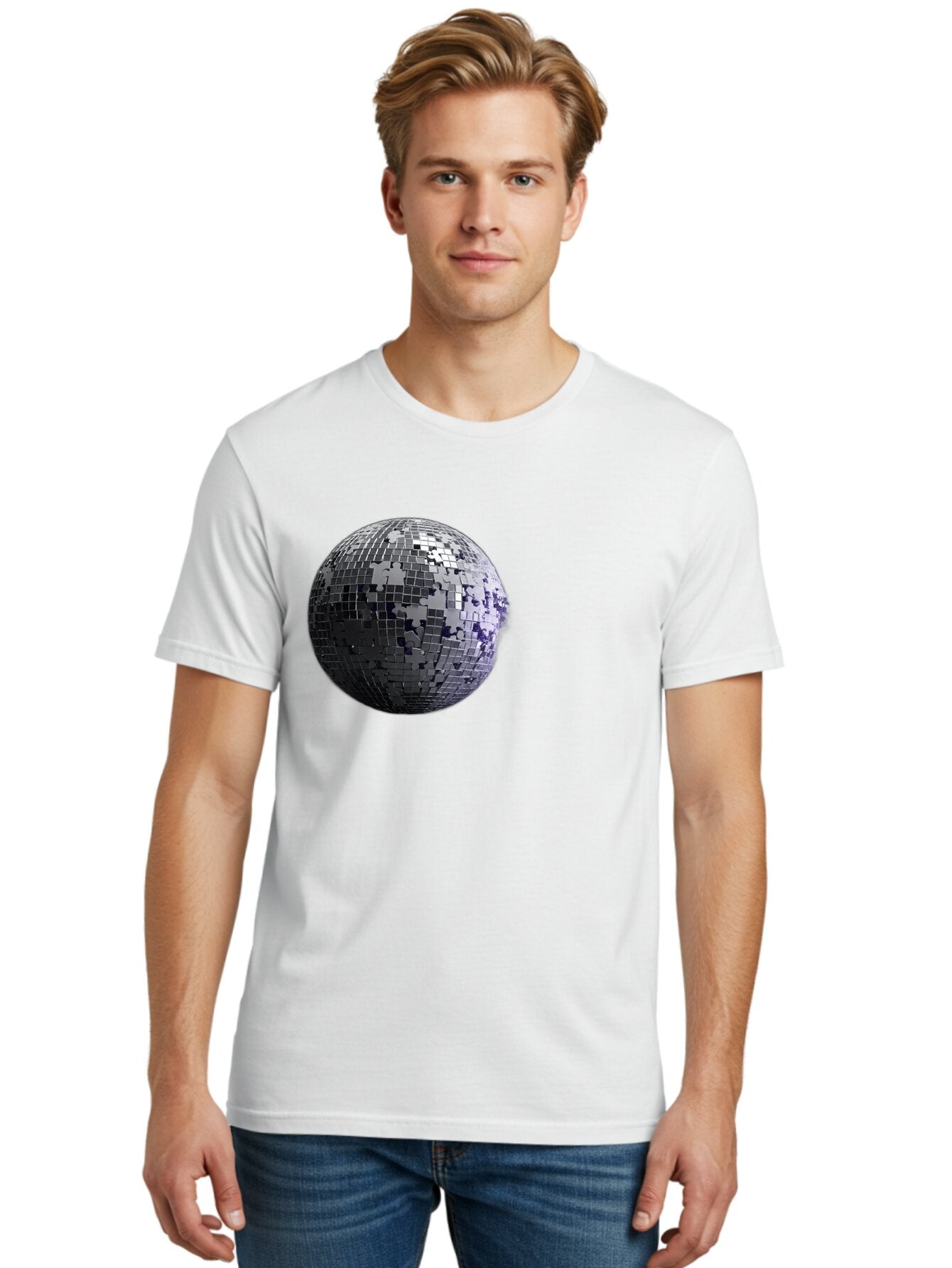 Disco-Ball-3 Men'S Graphic Tee, 100% Cotton, Comfortable Casual Summer Wear, Machine Washable, Vintage Camera, Old Camera, Antique Camera, Black Camera, Classic Photography, Photography Equipment, Nostalgic Device, Film Camera, Camera Art Bao347 28