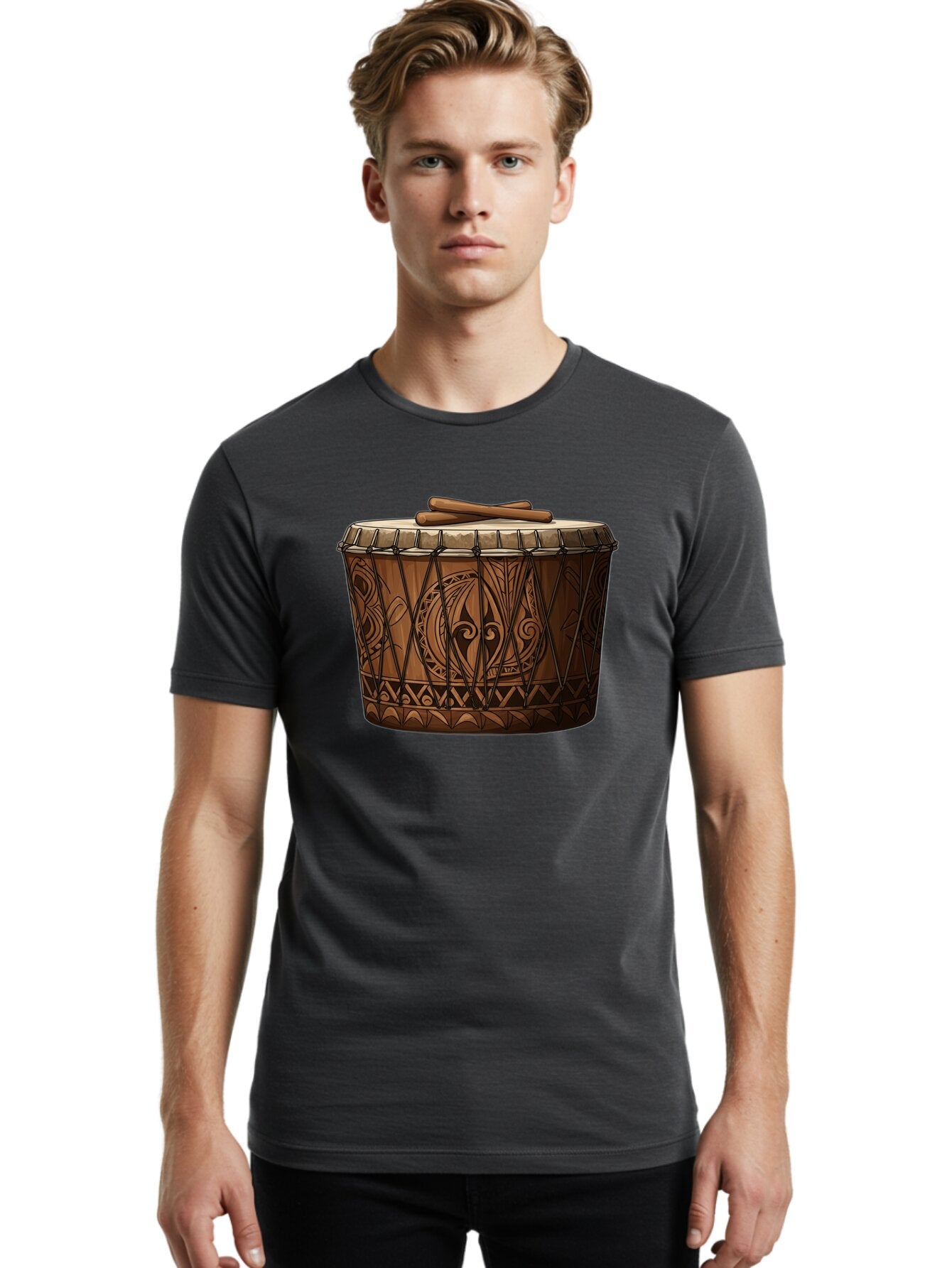 Djembe-Drum Men'S Graphic Tee, 100% Cotton, Comfortable Casual Summer Wear, Machine Washable, Vintage Camera, Old Camera, Antique Camera, Black Camera, Classic Photography, Photography Equipment, Nostalgic Device, Film Camera, Camera Art Bao351 17