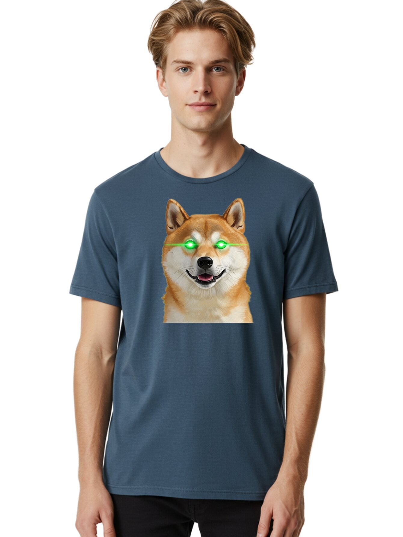 Doge-With-Green-Eyes Men'S Graphic Tee, 100% Cotton, Comfortable Casual Summer Wear, Machine Washable, Vintage Camera, Old Camera, Antique Camera, Black Camera, Classic Photography, Photography Equipment, Nostalgic Device, Film Camera, Bao363 28