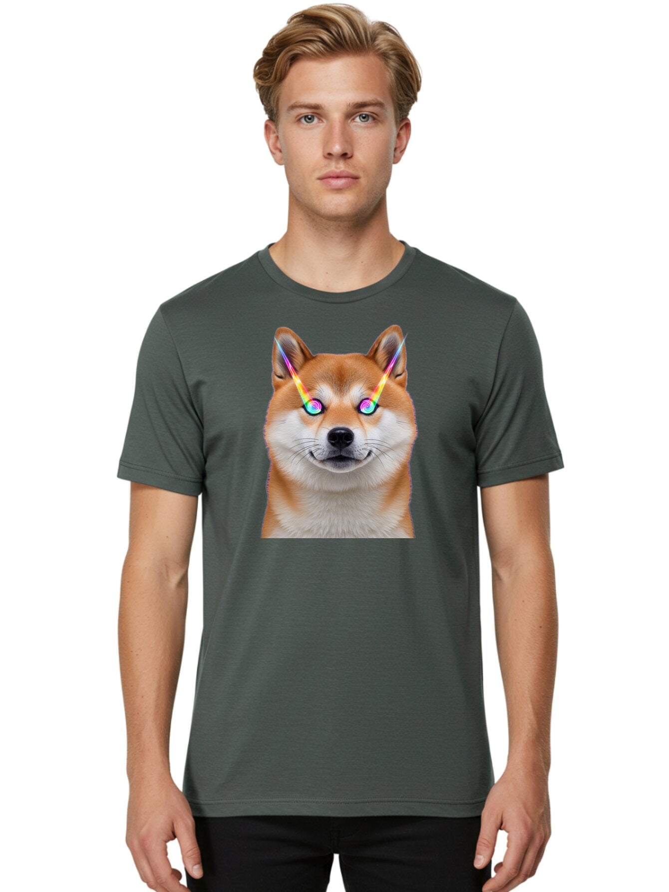 Doge-With-Laser-Eyes Men'S Graphic Tee, 100% Cotton, Comfortable Casual Summer Wear, Machine Washable, Vintage Camera, Old Camera, Antique Camera, Black Camera, Classic Photography, Photography Equipment, Nostalgic Device, Film Camera, Bao364 29