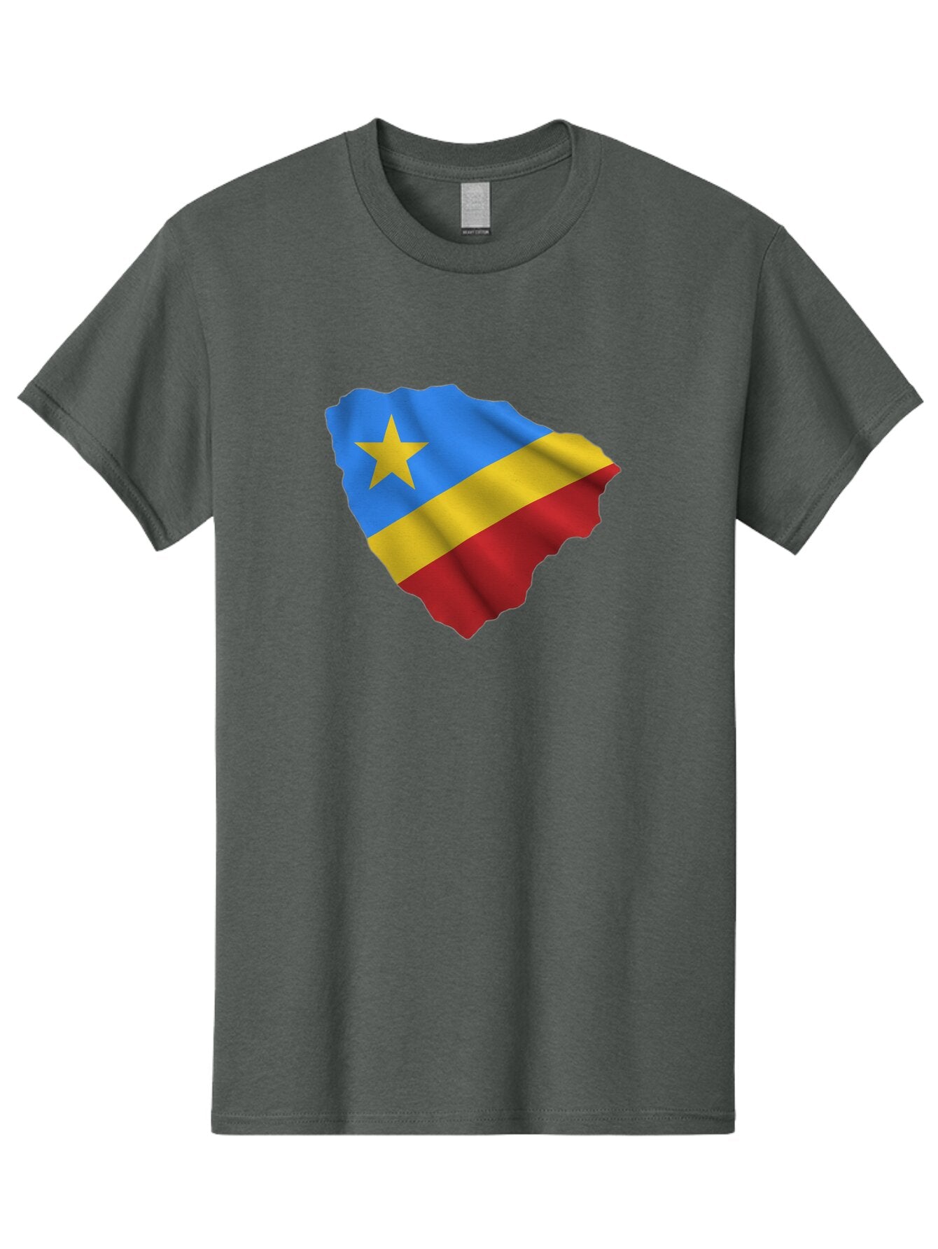 Drc-Map-With-Flag Men'S Graphic Tee, 100% Cotton, Comfortable Casual Summer Wear, Machine Washable, Vintage Camera, Old Camera, Antique Camera, Black Camera, Classic Photography, Photography Equipment, Nostalgic Device, Film Camera, Camera Art Bao374 6