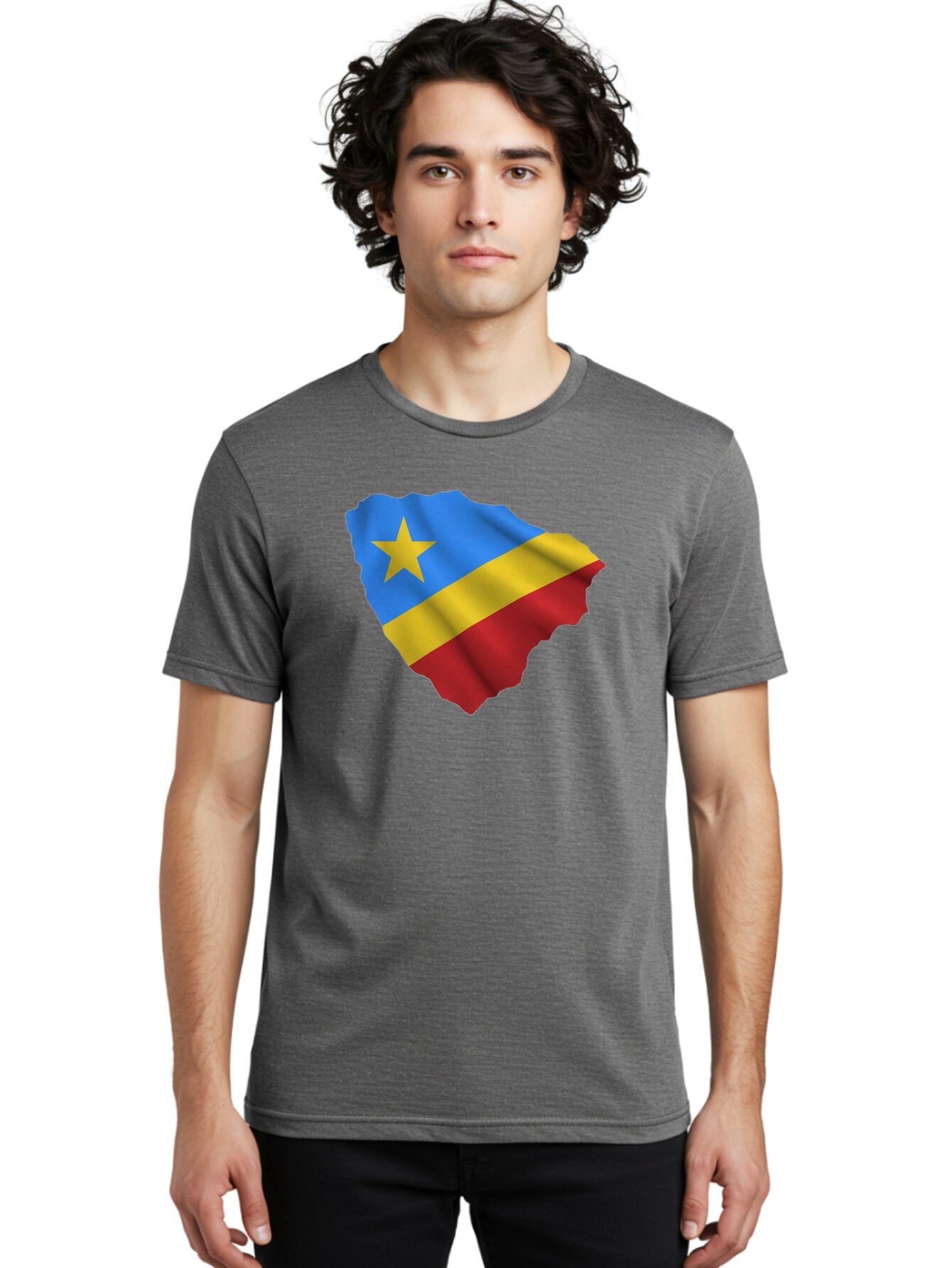 Drc-Map-With-Flag Men'S Graphic Tee, 100% Cotton, Comfortable Casual Summer Wear, Machine Washable, Vintage Camera, Old Camera, Antique Camera, Black Camera, Classic Photography, Photography Equipment, Nostalgic Device, Film Camera, Camera Art Bao374 26