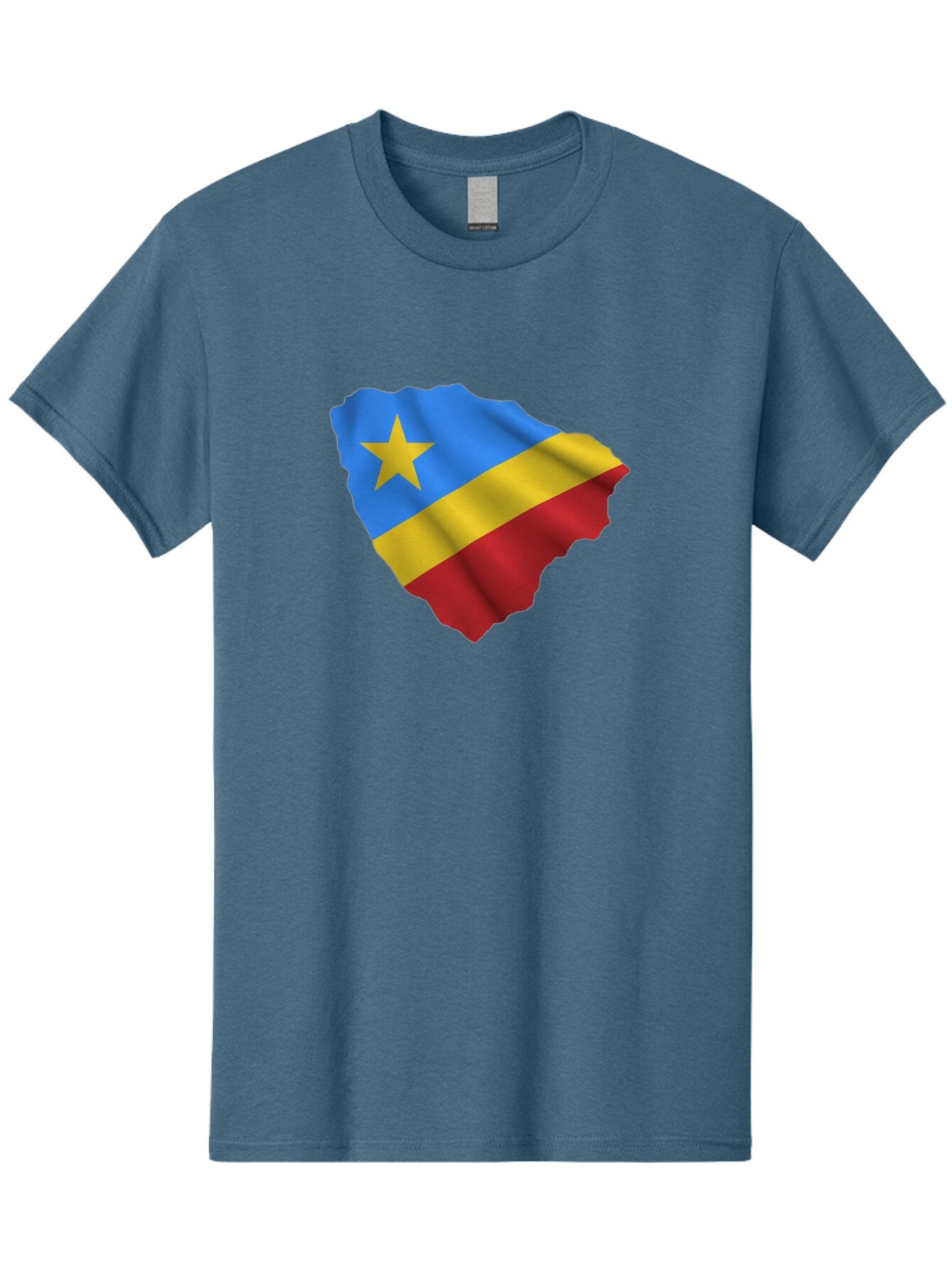 Drc-Map-With-Flag Men'S Graphic Tee, 100% Cotton, Comfortable Casual Summer Wear, Machine Washable, Vintage Camera, Old Camera, Antique Camera, Black Camera, Classic Photography, Photography Equipment, Nostalgic Device, Film Camera, Camera Art Bao374 8