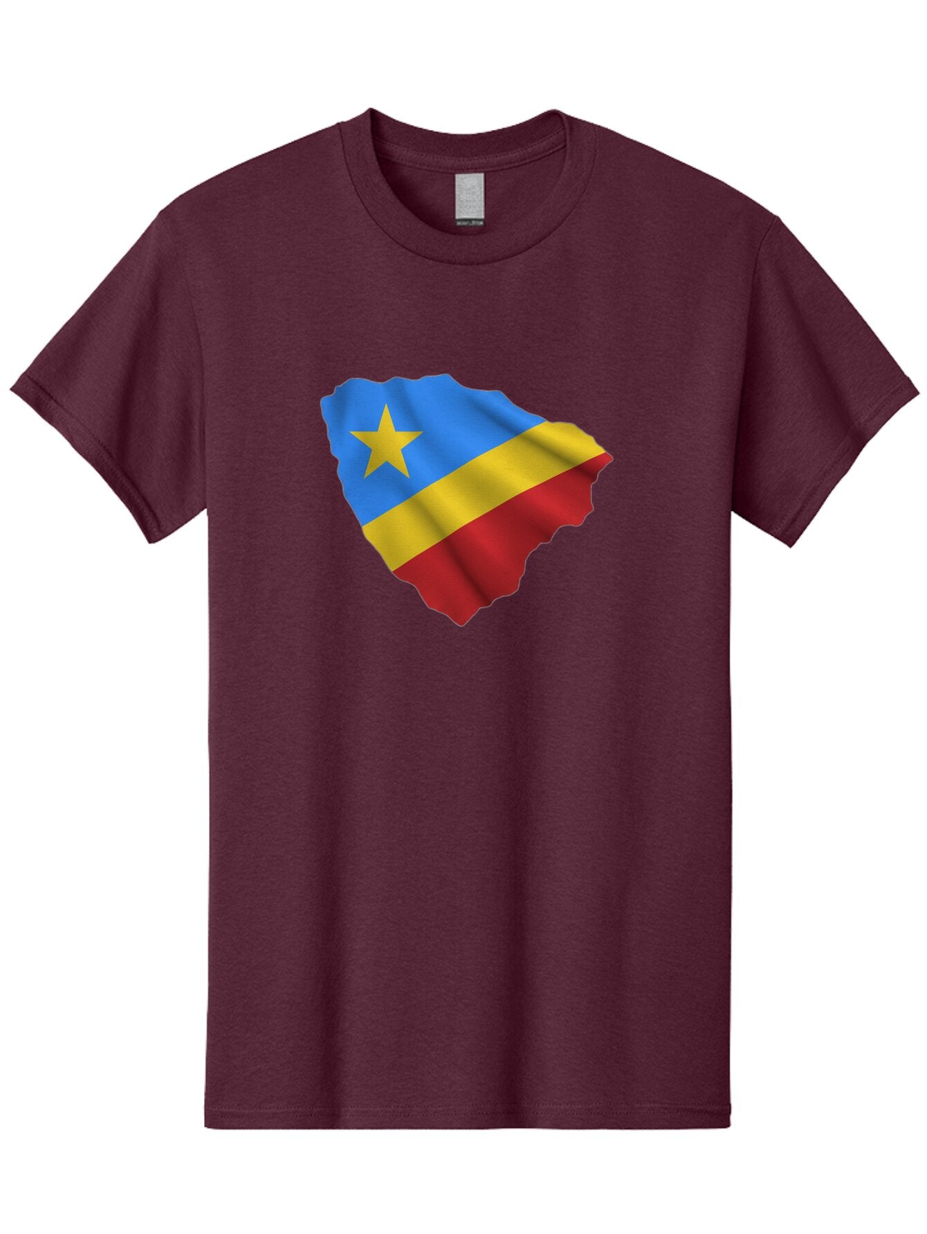 Drc-Map-With-Flag Men'S Graphic Tee, 100% Cotton, Comfortable Casual Summer Wear, Machine Washable, Vintage Camera, Old Camera, Antique Camera, Black Camera, Classic Photography, Photography Equipment, Nostalgic Device, Film Camera, Camera Art Bao374 12