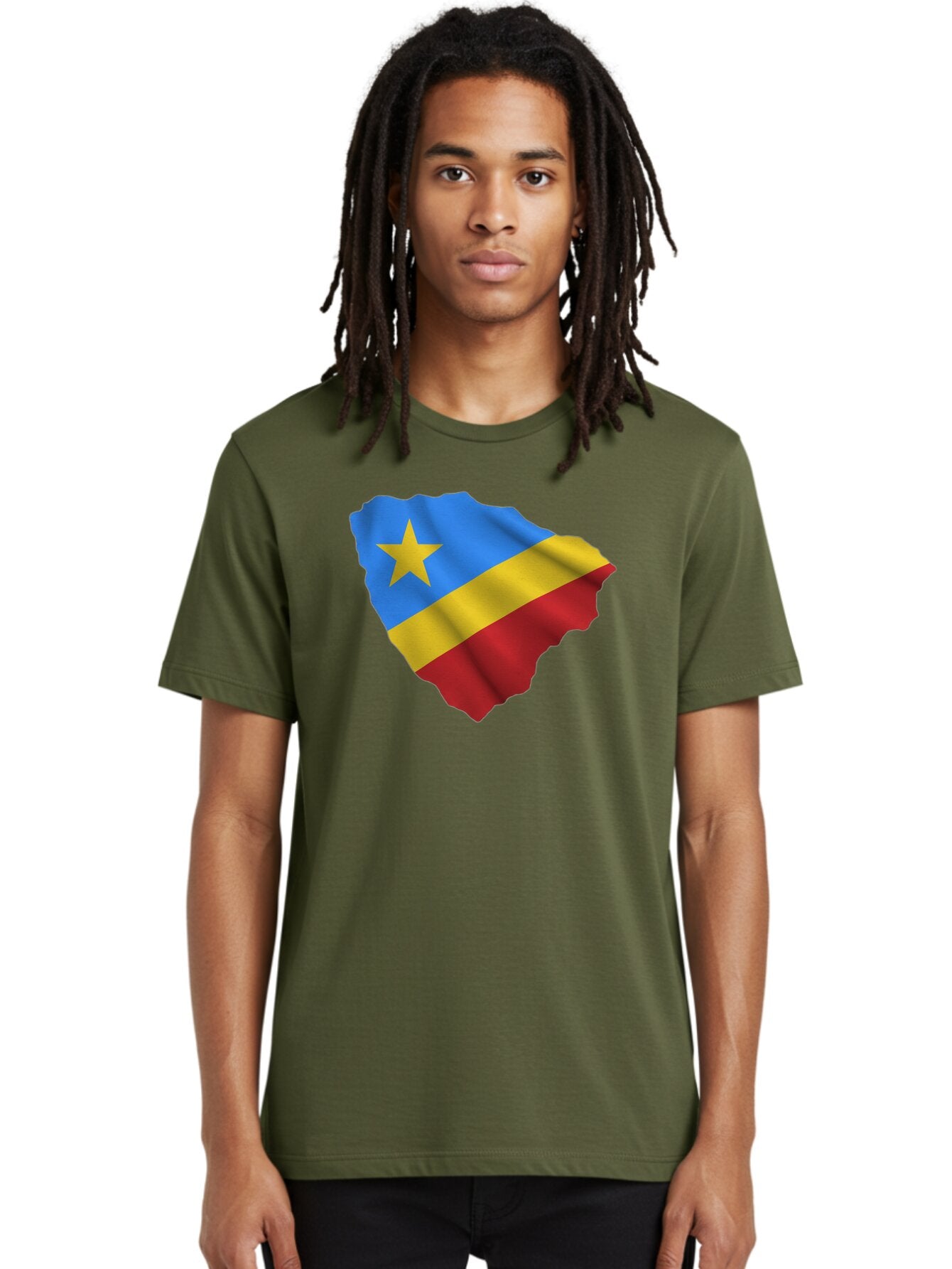 Drc-Map-With-Flag Men'S Graphic Tee, 100% Cotton, Comfortable Casual Summer Wear, Machine Washable, Vintage Camera, Old Camera, Antique Camera, Black Camera, Classic Photography, Photography Equipment, Nostalgic Device, Film Camera, Camera Art Bao374 20