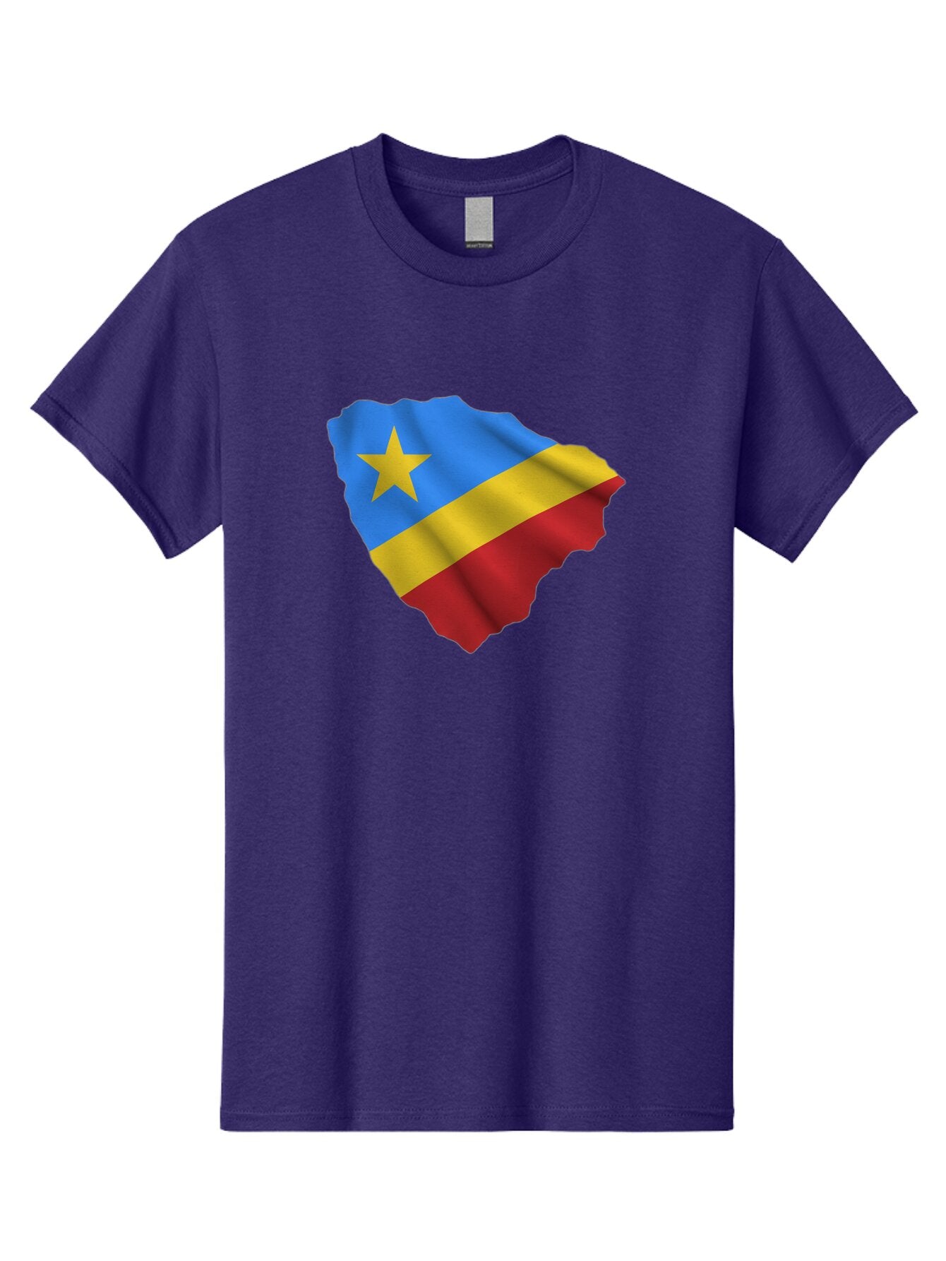 Drc-Map-With-Flag Men'S Graphic Tee, 100% Cotton, Comfortable Casual Summer Wear, Machine Washable, Vintage Camera, Old Camera, Antique Camera, Black Camera, Classic Photography, Photography Equipment, Nostalgic Device, Film Camera, Camera Art Bao374
