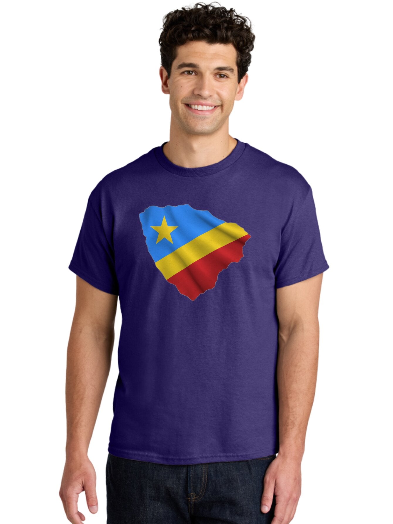 Drc-Map-With-Flag Men'S Graphic Tee, 100% Cotton, Comfortable Casual Summer Wear, Machine Washable, Vintage Camera, Old Camera, Antique Camera, Black Camera, Classic Photography, Photography Equipment, Nostalgic Device, Film Camera, Camera Art Bao374 19