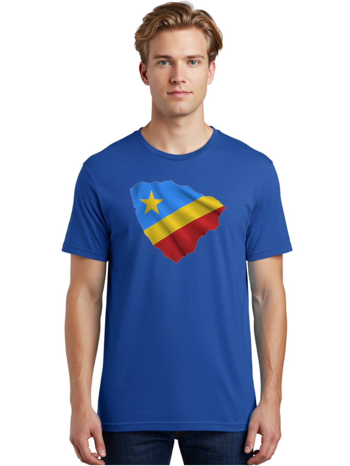 Drc-Map-With-Flag Men'S Graphic Tee, 100% Cotton, Comfortable Casual Summer Wear, Machine Washable, Vintage Camera, Old Camera, Antique Camera, Black Camera, Classic Photography, Photography Equipment, Nostalgic Device, Film Camera, Camera Art Bao374 17