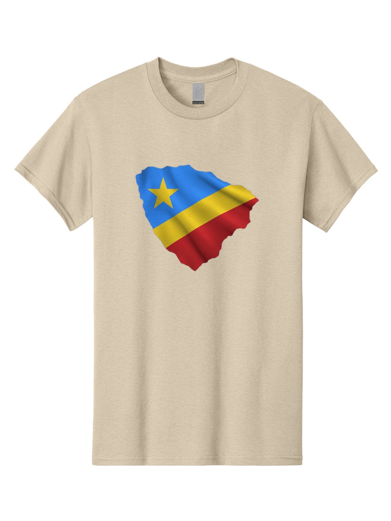 Drc-Map-With-Flag Men'S Graphic Tee, 100% Cotton, Comfortable Casual Summer Wear, Machine Washable, Vintage Camera, Old Camera, Antique Camera, Black Camera, Classic Photography, Photography Equipment, Nostalgic Device, Film Camera, Camera Art Bao374 4