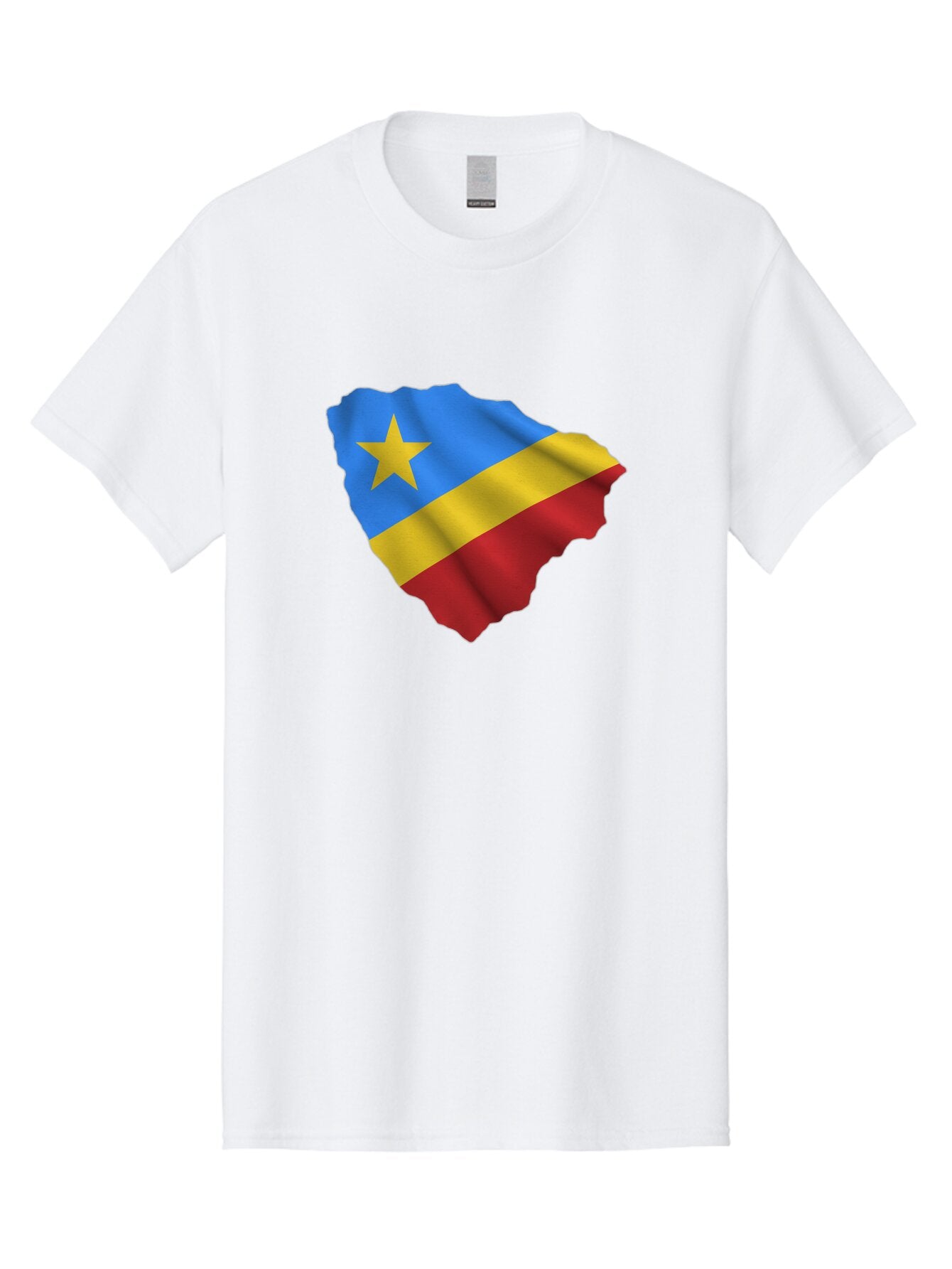 Drc-Map-With-Flag Men'S Graphic Tee, 100% Cotton, Comfortable Casual Summer Wear, Machine Washable, Vintage Camera, Old Camera, Antique Camera, Black Camera, Classic Photography, Photography Equipment, Nostalgic Device, Film Camera, Camera Art Bao374 3