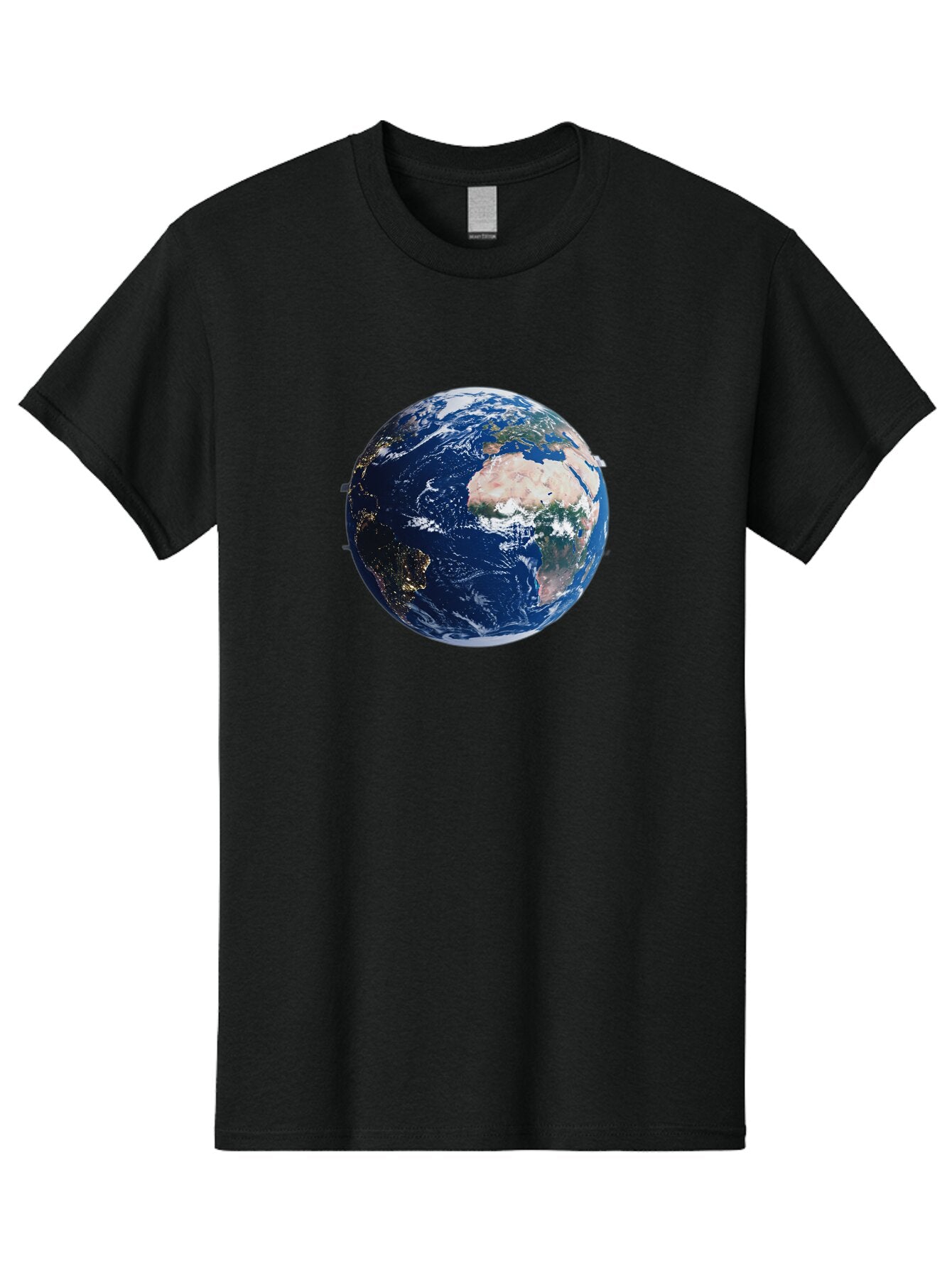 Earth-From-Space-1 Men'S Graphic Tee, 100% Cotton, Comfortable Casual Summer Wear, Machine Washable, Vintage Camera, Old Camera, Antique Camera, Black Camera, Classic Photography, Photography Equipment, Nostalgic Device, Film Camera, Bao382 12