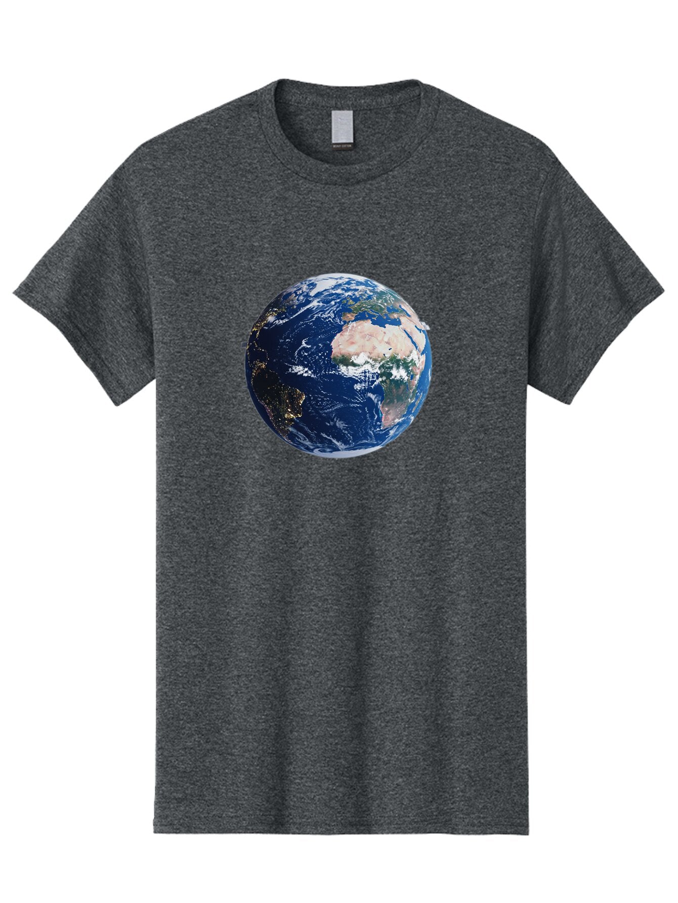 Earth-From-Space-1 Men'S Graphic Tee, 100% Cotton, Comfortable Casual Summer Wear, Machine Washable, Vintage Camera, Old Camera, Antique Camera, Black Camera, Classic Photography, Photography Equipment, Nostalgic Device, Film Camera, Bao382 6