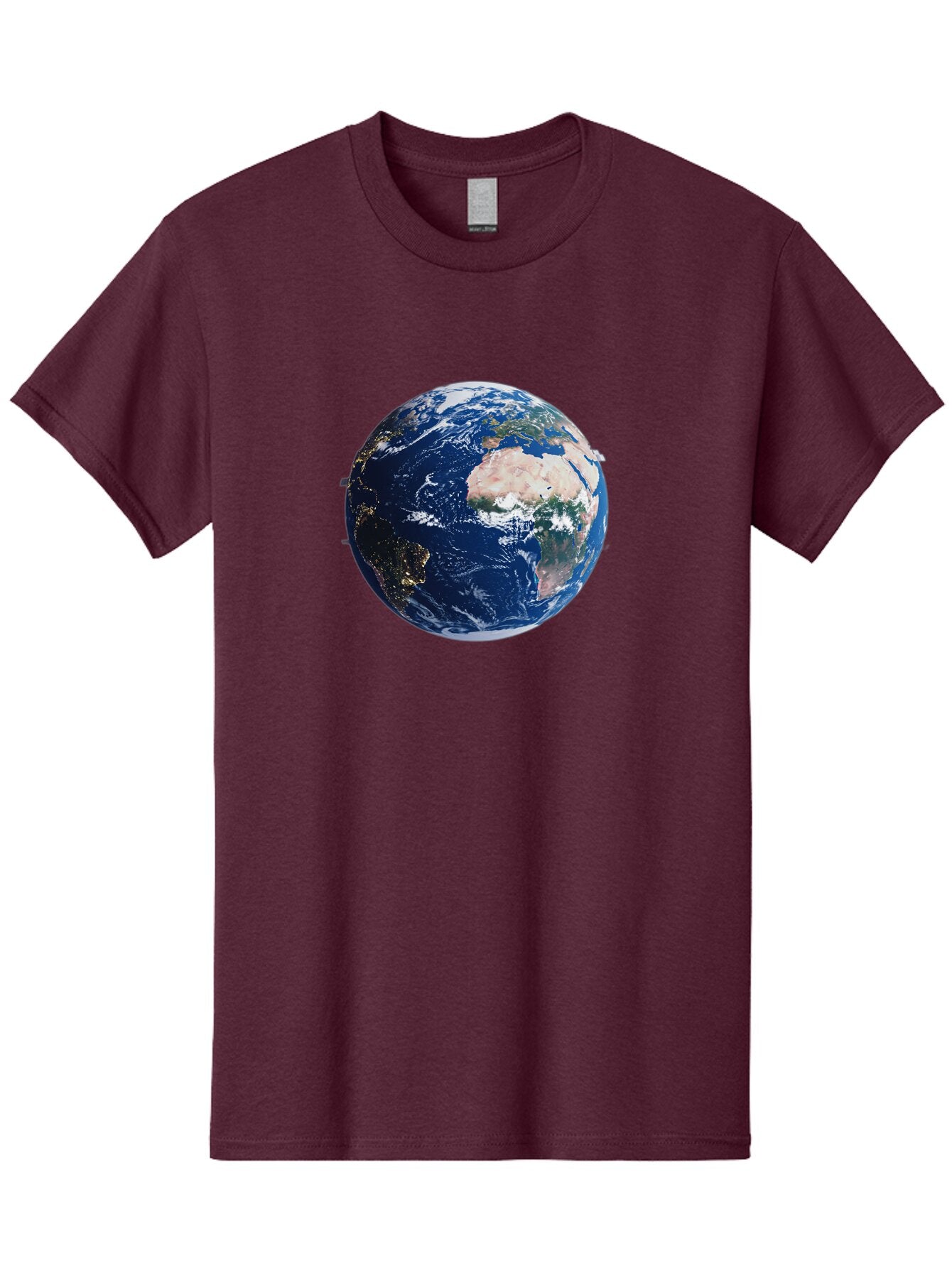 Earth-From-Space-1 Men'S Graphic Tee, 100% Cotton, Comfortable Casual Summer Wear, Machine Washable, Vintage Camera, Old Camera, Antique Camera, Black Camera, Classic Photography, Photography Equipment, Nostalgic Device, Film Camera, Bao382 10
