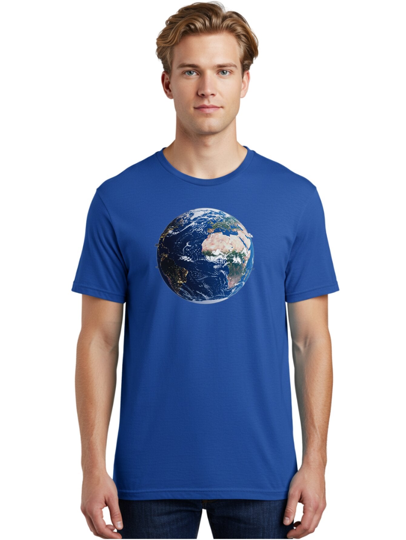 Earth-From-Space-1 Men'S Graphic Tee, 100% Cotton, Comfortable Casual Summer Wear, Machine Washable, Vintage Camera, Old Camera, Antique Camera, Black Camera, Classic Photography, Photography Equipment, Nostalgic Device, Film Camera, Bao382 27