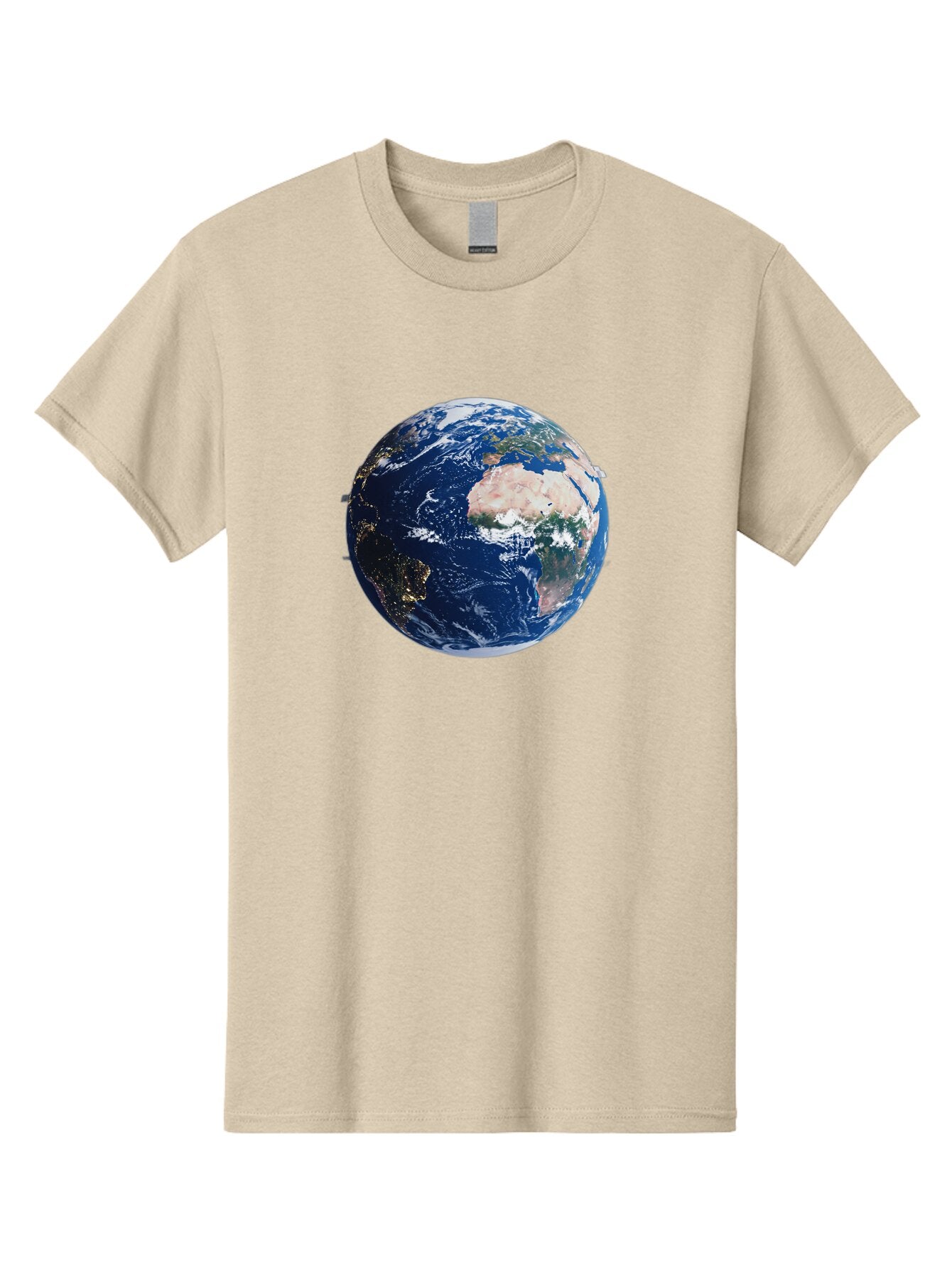 Earth-From-Space-1 Men'S Graphic Tee, 100% Cotton, Comfortable Casual Summer Wear, Machine Washable, Vintage Camera, Old Camera, Antique Camera, Black Camera, Classic Photography, Photography Equipment, Nostalgic Device, Film Camera, Bao382