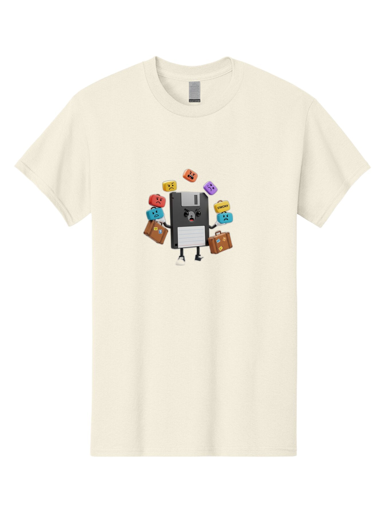 Emoji-Floppy-Disk Men'S Graphic Tee, 100% Cotton, Comfortable Casual Summer Wear, Machine Washable, Vintage Camera, Old Camera, Antique Camera, Black Camera, Classic Photography, Photography Equipment, Nostalgic Device, Film Camera, Camera Art Bao393 3