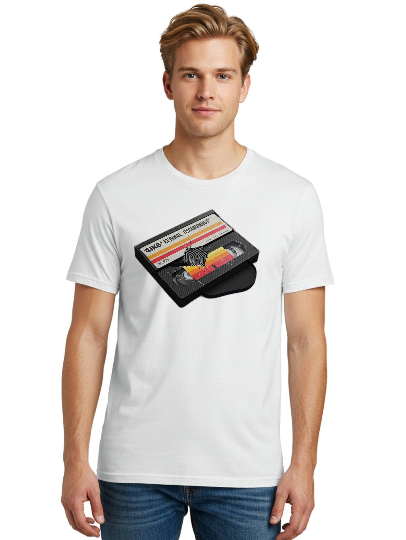 Eternal-Recurrence Men'S Graphic Tee, 100% Cotton, Comfortable Casual Summer Wear, Machine Washable, Vintage Camera, Old Camera, Antique Camera, Black Camera, Classic Photography, Photography Equipment, Nostalgic Device, Film Camera, Bao396 20