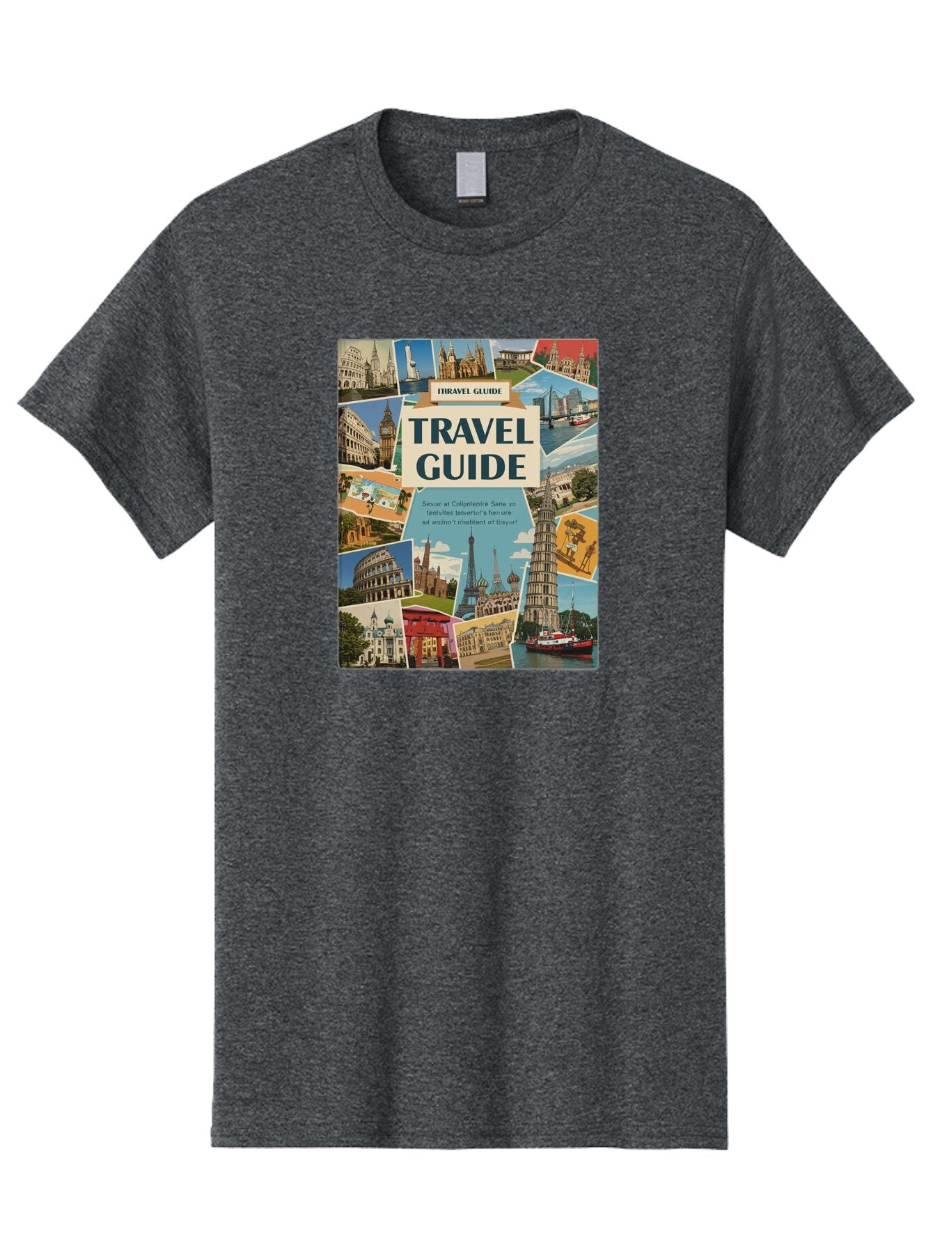 Fibtravel-Guide Men'S Graphic Tee, 100% Cotton, Comfortable Casual Summer Wear, Machine Washable, Vintage Camera, Old Camera, Antique Camera, Black Camera, Classic Photography, Photography Equipment, Nostalgic Device, Film Camera, Camera Art Bao404 12