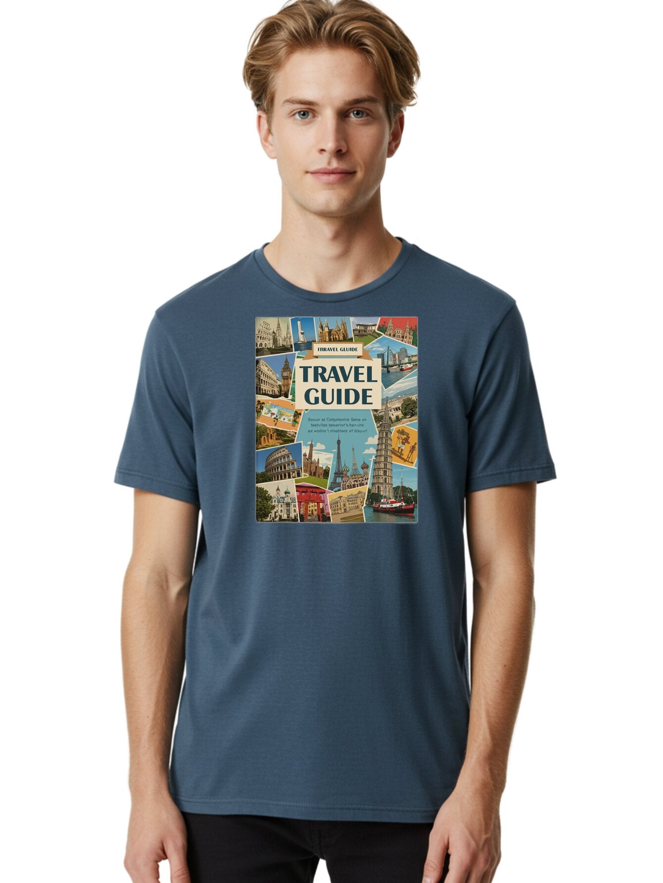 Fibtravel-Guide Men'S Graphic Tee, 100% Cotton, Comfortable Casual Summer Wear, Machine Washable, Vintage Camera, Old Camera, Antique Camera, Black Camera, Classic Photography, Photography Equipment, Nostalgic Device, Film Camera, Camera Art Bao404 24