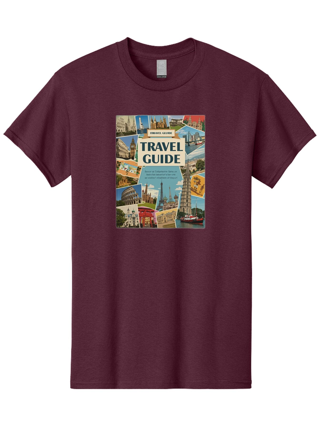 Fibtravel-Guide Men'S Graphic Tee, 100% Cotton, Comfortable Casual Summer Wear, Machine Washable, Vintage Camera, Old Camera, Antique Camera, Black Camera, Classic Photography, Photography Equipment, Nostalgic Device, Film Camera, Camera Art Bao404 7
