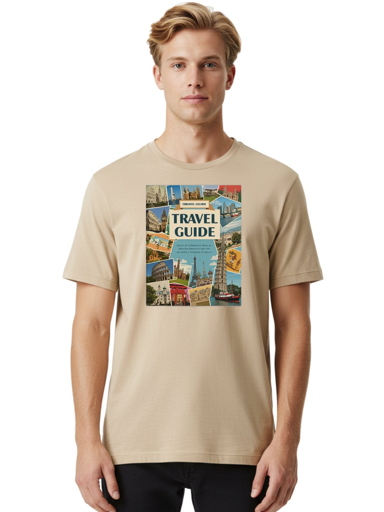 Fibtravel-Guide Men'S Graphic Tee, 100% Cotton, Comfortable Casual Summer Wear, Machine Washable, Vintage Camera, Old Camera, Antique Camera, Black Camera, Classic Photography, Photography Equipment, Nostalgic Device, Film Camera, Camera Art Bao404 20