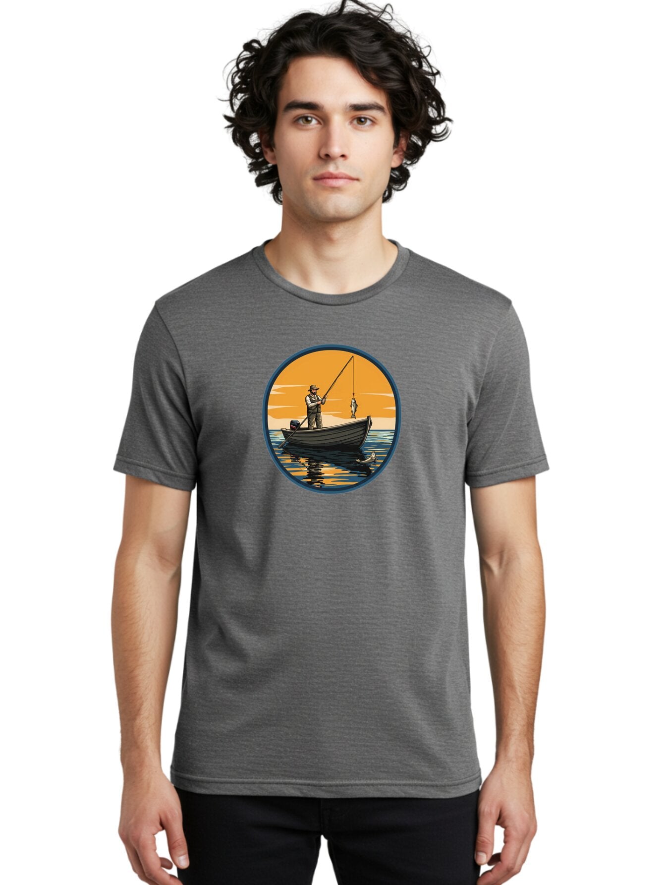 Fisherman-1 Men'S Graphic Tee, 100% Cotton, Comfortable Casual Summer Wear, Machine Washable, Vintage Camera, Old Camera, Antique Camera, Black Camera, Classic Photography, Photography Equipment, Nostalgic Device, Film Camera, Camera Art Bao406 28