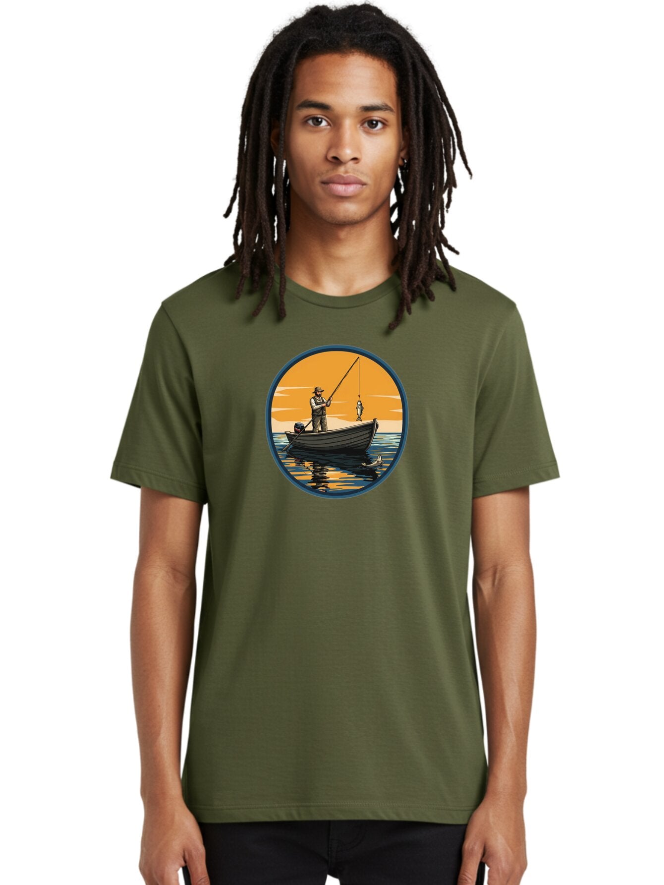 Fisherman-1 Men'S Graphic Tee, 100% Cotton, Comfortable Casual Summer Wear, Machine Washable, Vintage Camera, Old Camera, Antique Camera, Black Camera, Classic Photography, Photography Equipment, Nostalgic Device, Film Camera, Camera Art Bao406 17
