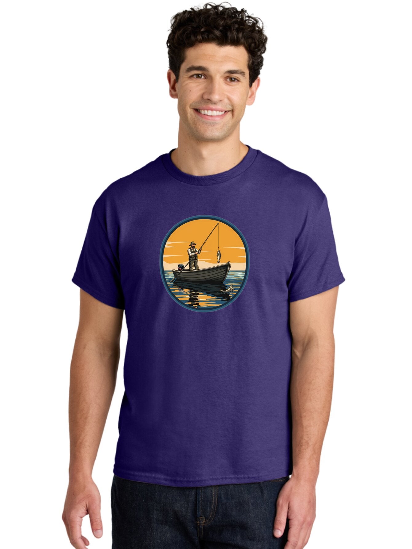 Fisherman-1 Men'S Graphic Tee, 100% Cotton, Comfortable Casual Summer Wear, Machine Washable, Vintage Camera, Old Camera, Antique Camera, Black Camera, Classic Photography, Photography Equipment, Nostalgic Device, Film Camera, Camera Art Bao406 24