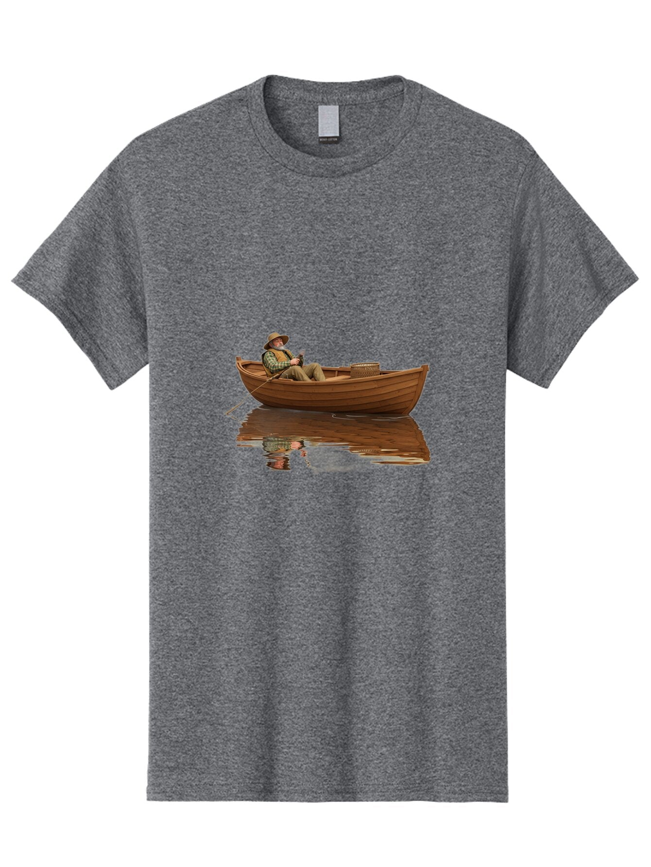 Fisherman-In-Boat Men'S Graphic Tee, 100% Cotton, Comfortable Casual Summer Wear, Machine Washable, Vintage Camera, Old Camera, Antique Camera, Black Camera, Classic Photography, Photography Equipment, Nostalgic Device, Film Camera, Camera Art Bao409 11