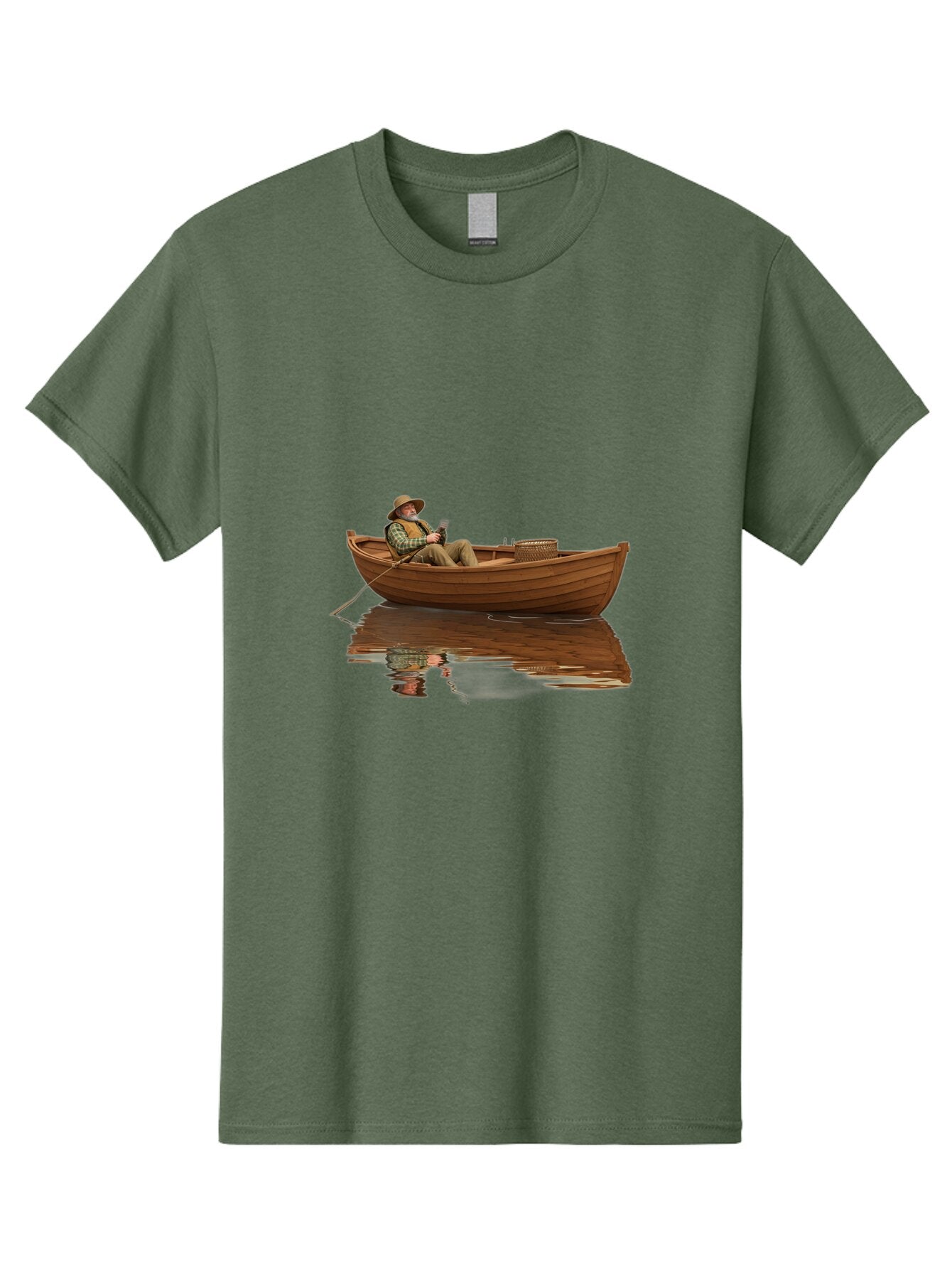 Fisherman-In-Boat Men'S Graphic Tee, 100% Cotton, Comfortable Casual Summer Wear, Machine Washable, Vintage Camera, Old Camera, Antique Camera, Black Camera, Classic Photography, Photography Equipment, Nostalgic Device, Film Camera, Camera Art Bao409 8
