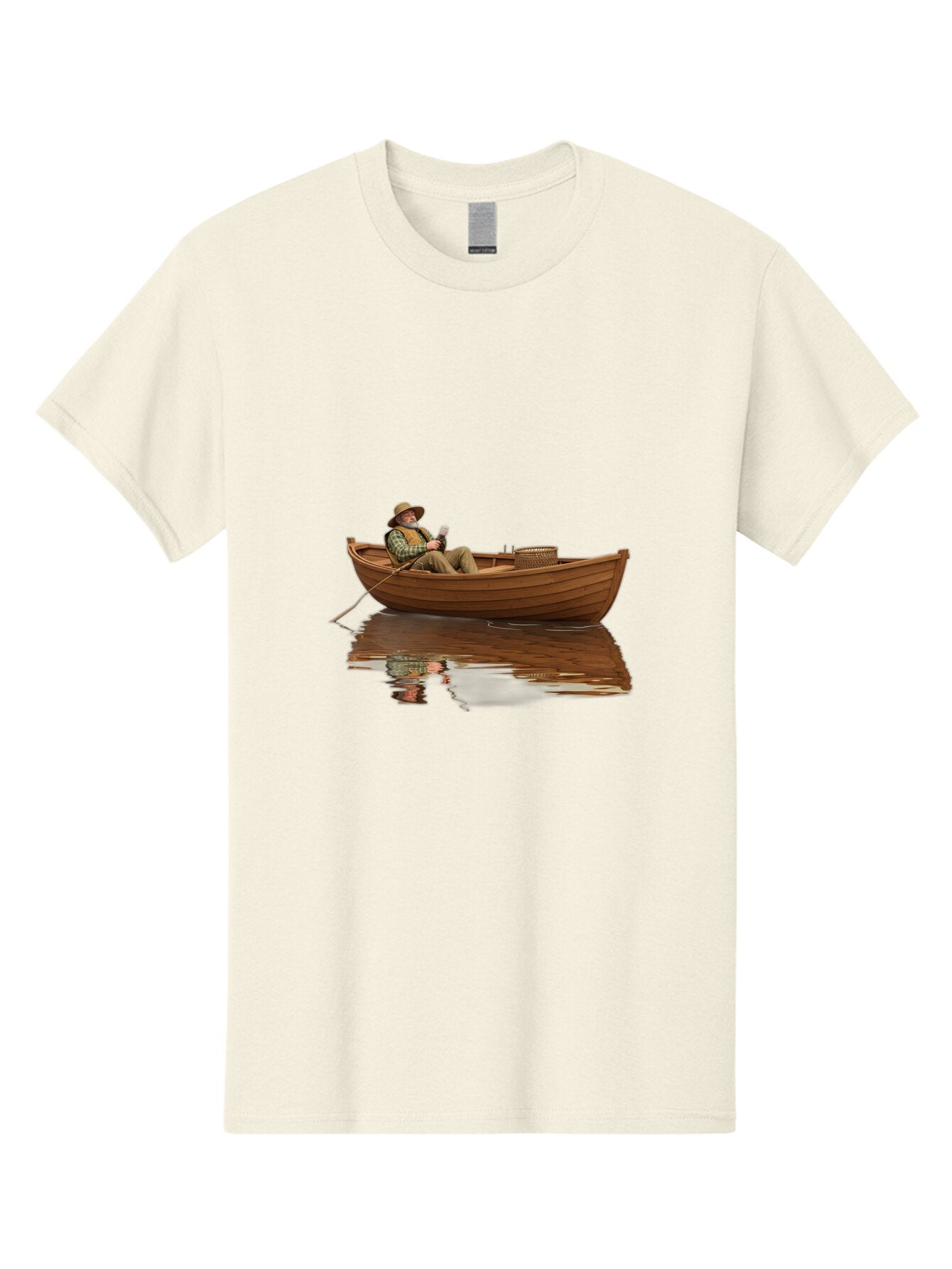 Fisherman-In-Boat Men'S Graphic Tee, 100% Cotton, Comfortable Casual Summer Wear, Machine Washable, Vintage Camera, Old Camera, Antique Camera, Black Camera, Classic Photography, Photography Equipment, Nostalgic Device, Film Camera, Camera Art Bao409 9