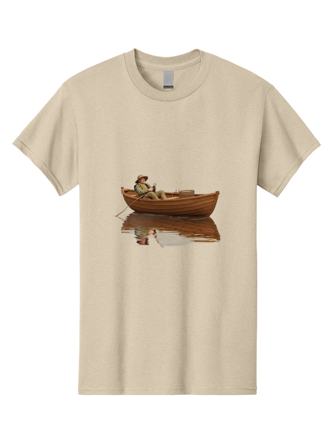 Fisherman-In-Boat Men'S Graphic Tee, 100% Cotton, Comfortable Casual Summer Wear, Machine Washable, Vintage Camera, Old Camera, Antique Camera, Black Camera, Classic Photography, Photography Equipment, Nostalgic Device, Film Camera, Camera Art Bao409 10