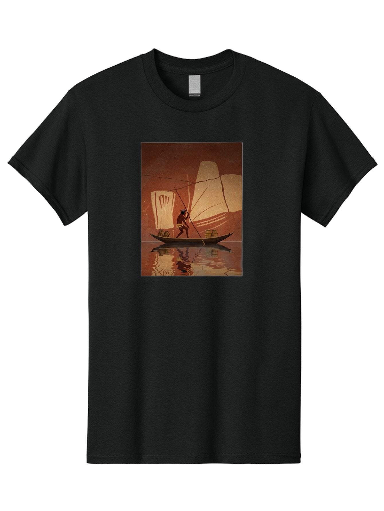 Fisherman-On-Boat Men'S Graphic Tee, 100% Cotton, Comfortable Casual Summer Wear, Machine Washable, Vintage Camera, Old Camera, Antique Camera, Black Camera, Classic Photography, Photography Equipment, Nostalgic Device, Film Camera, Camera Art Bao410 3