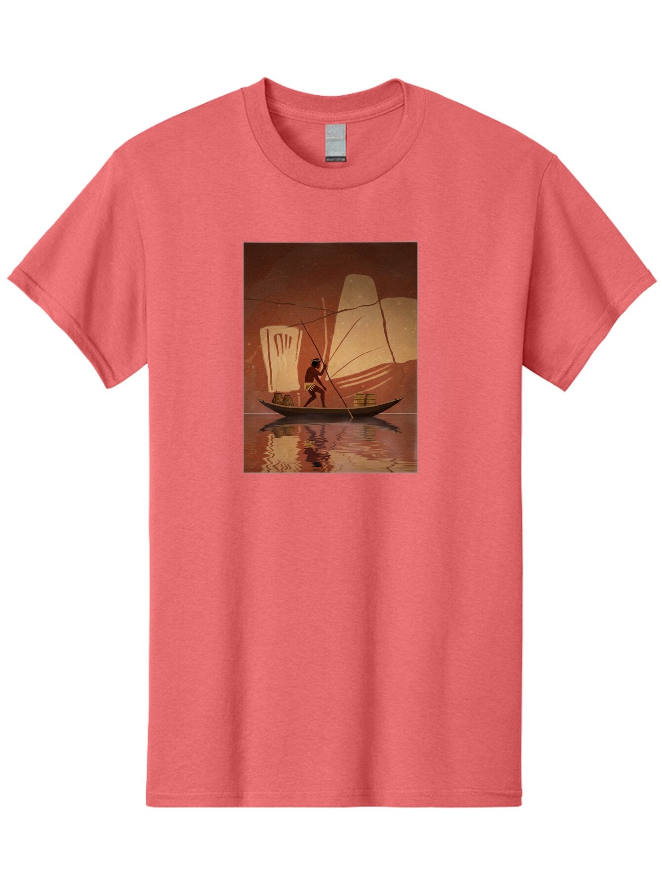 Fisherman-On-Boat Men'S Graphic Tee, 100% Cotton, Comfortable Casual Summer Wear, Machine Washable, Vintage Camera, Old Camera, Antique Camera, Black Camera, Classic Photography, Photography Equipment, Nostalgic Device, Film Camera, Camera Art Bao410