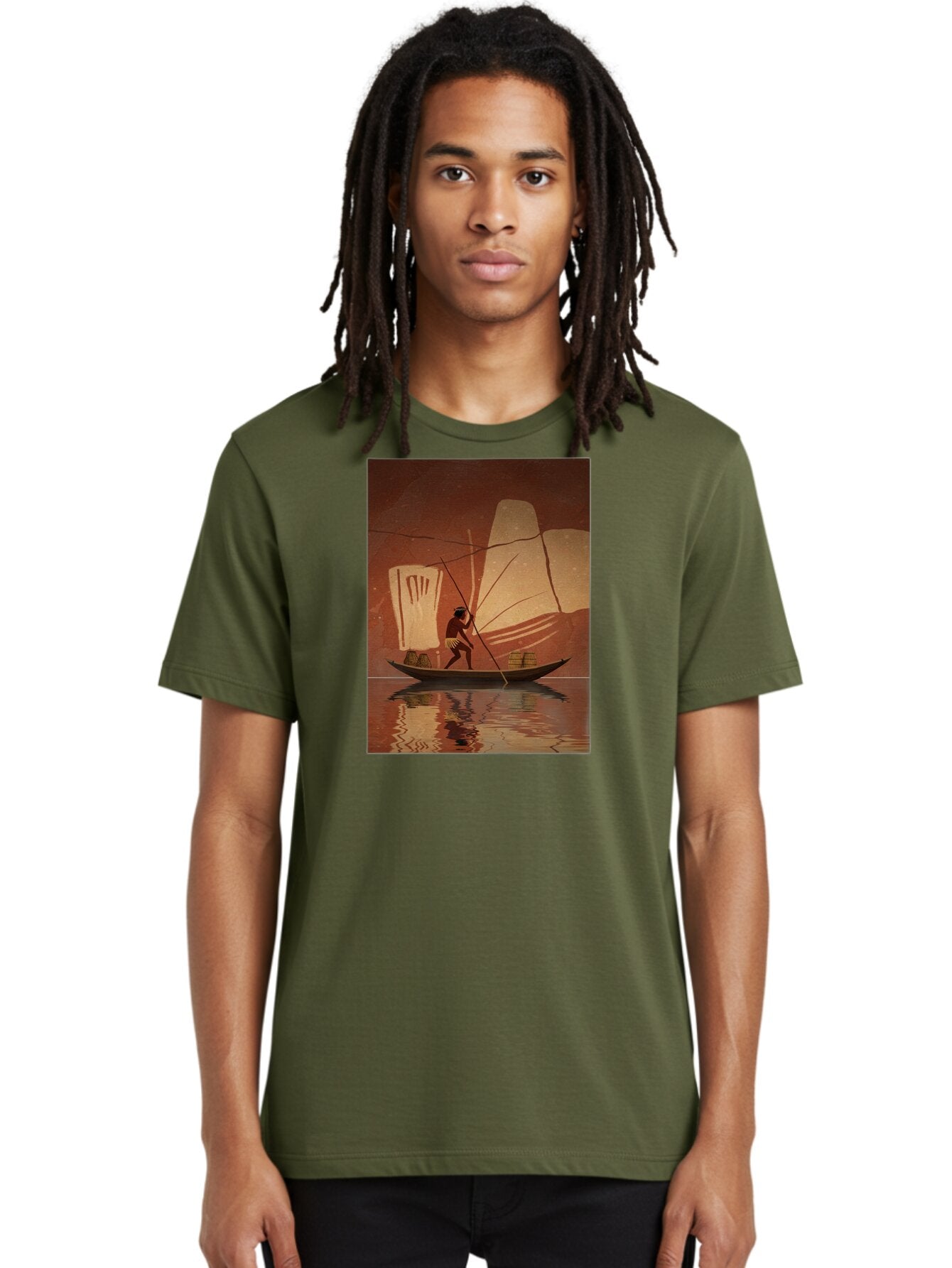 Fisherman-On-Boat Men'S Graphic Tee, 100% Cotton, Comfortable Casual Summer Wear, Machine Washable, Vintage Camera, Old Camera, Antique Camera, Black Camera, Classic Photography, Photography Equipment, Nostalgic Device, Film Camera, Camera Art Bao410 26