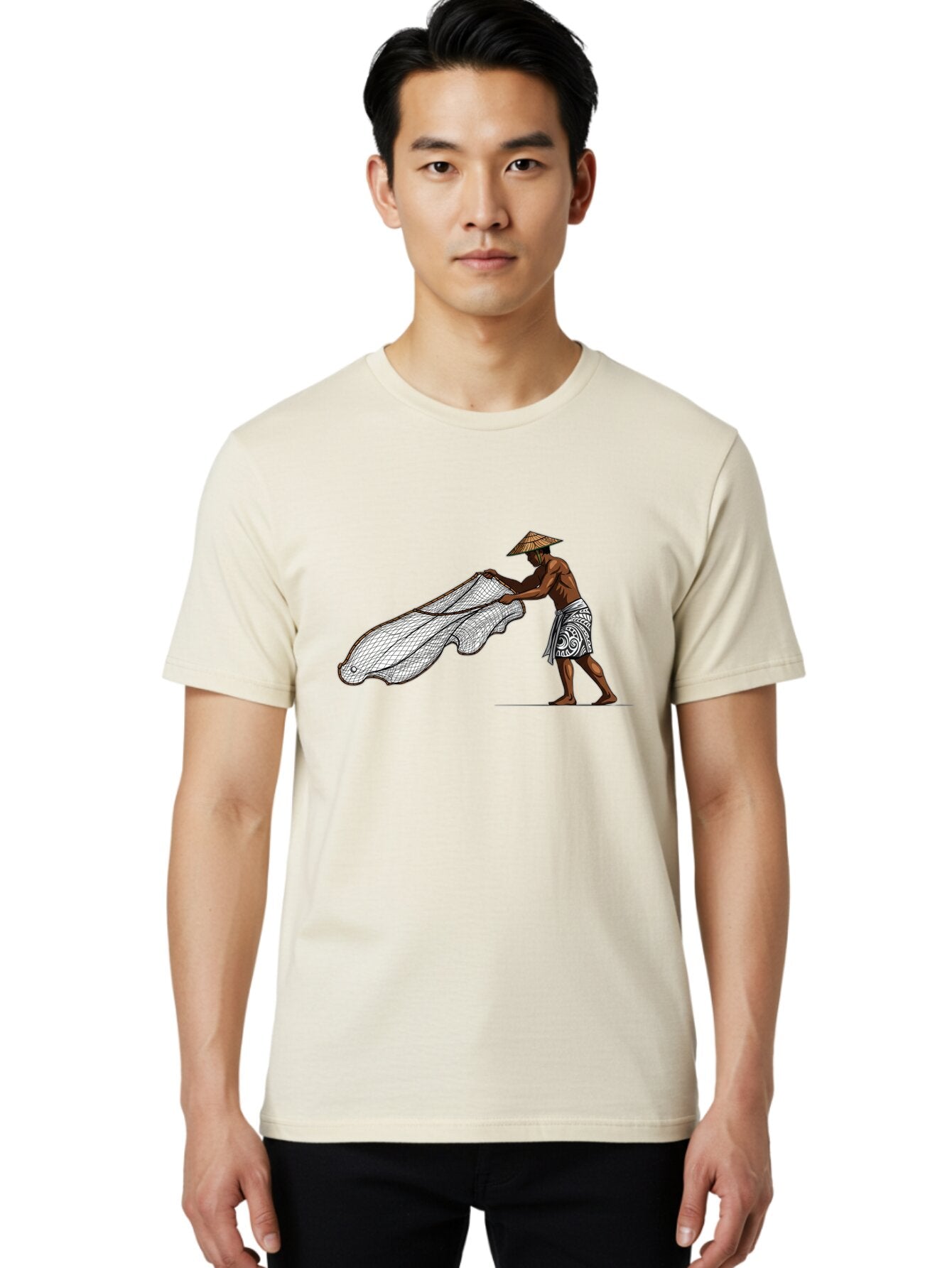 Fisherman-With-Net Men'S Graphic Tee, 100% Cotton, Comfortable Casual Summer Wear, Machine Washable, Vintage Camera, Old Camera, Antique Camera, Black Camera, Classic Photography, Photography Equipment, Nostalgic Device, Film Camera, Bao411 17